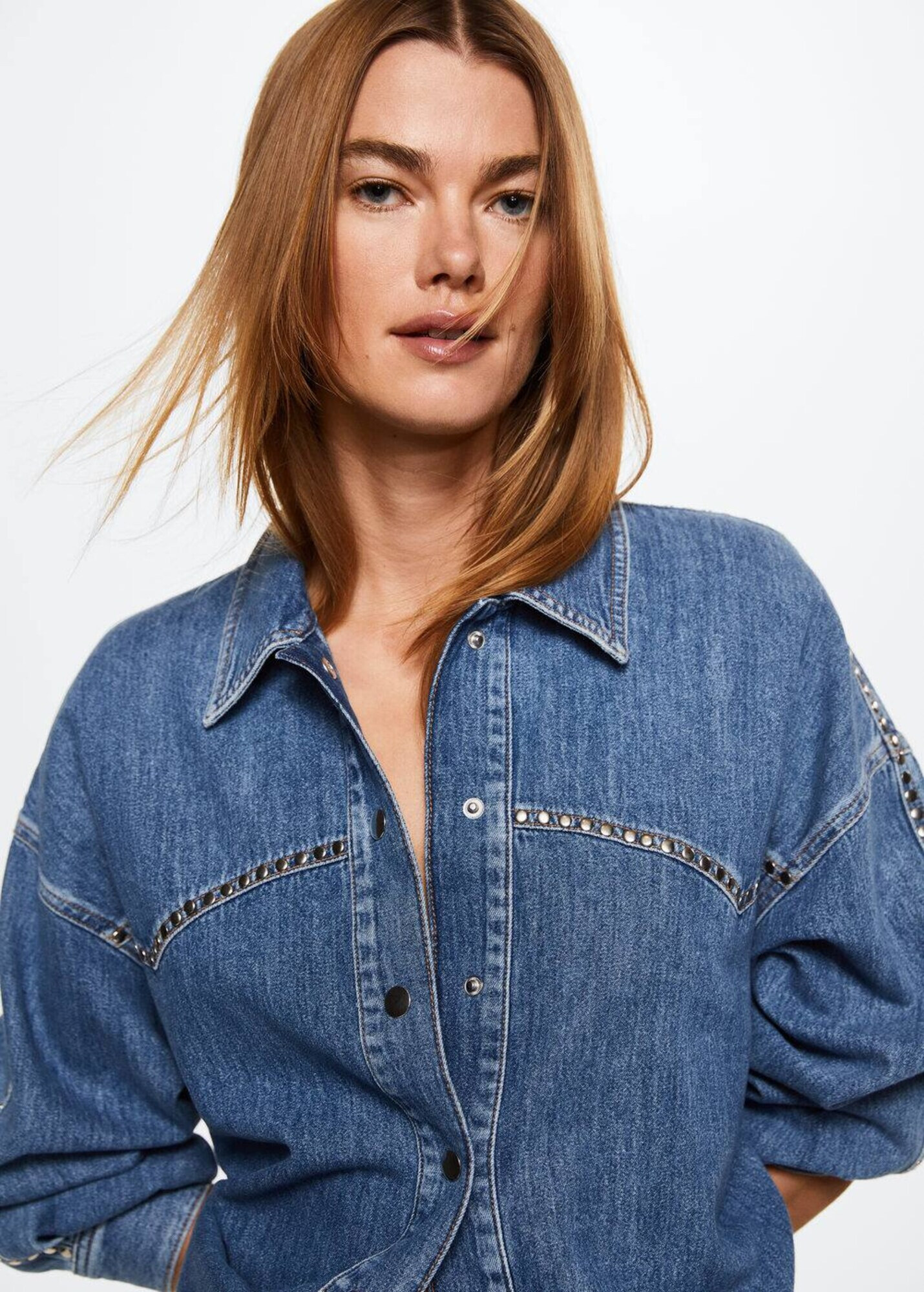 MANGO Bluza 'Topanga' moder denim - Pepit.si