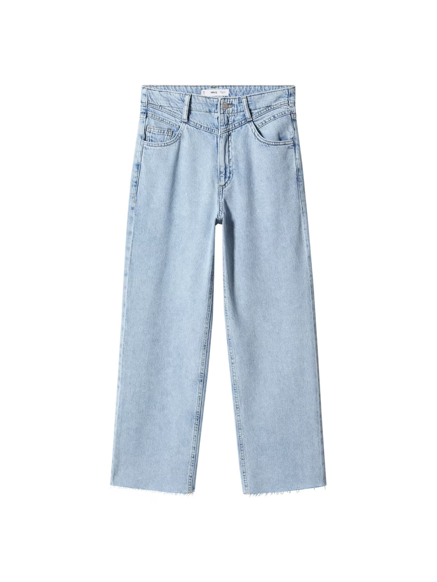 MANGO Kavbojke 'Bohemian' moder denim - Pepit.si