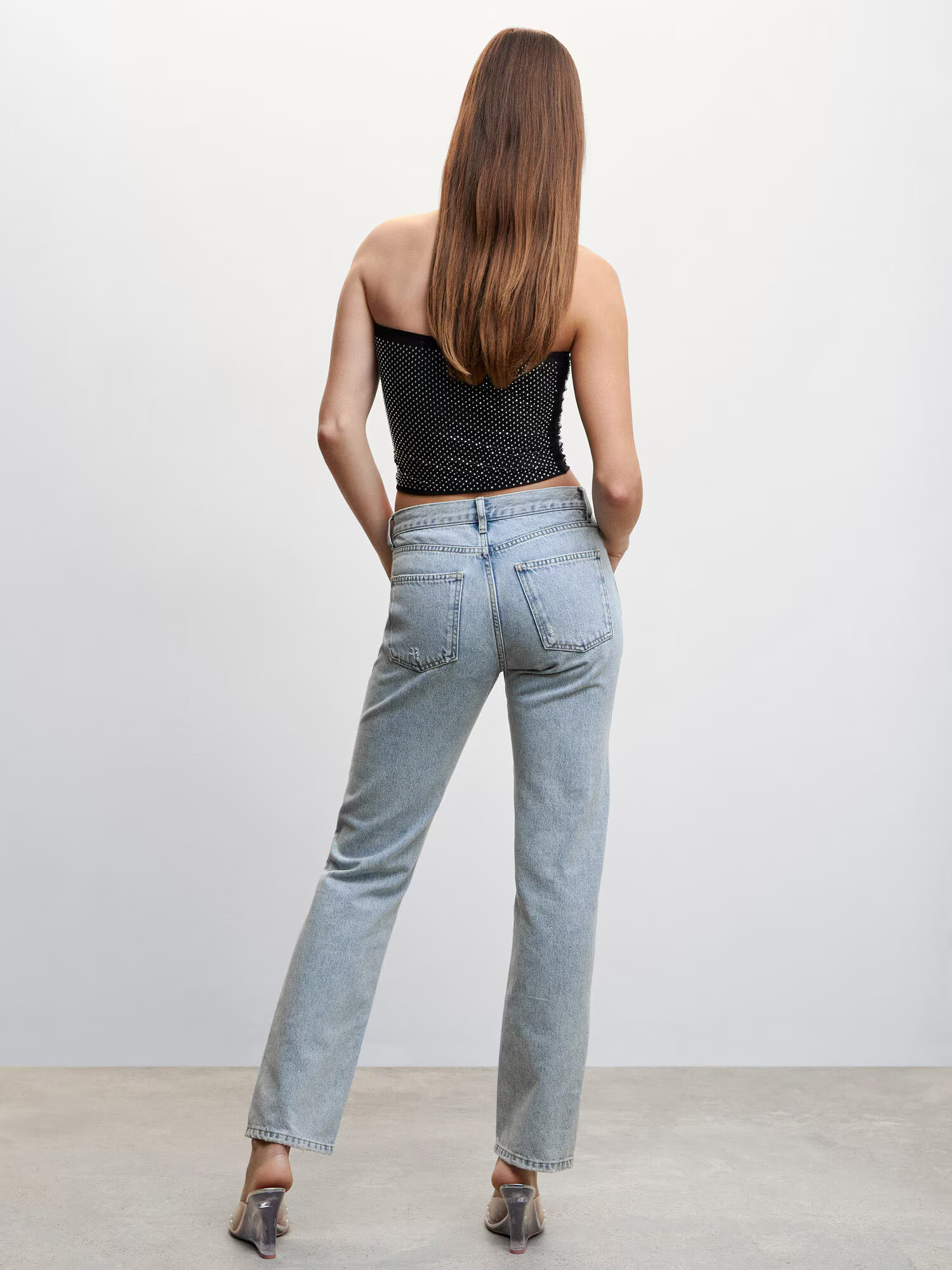 MANGO Kavbojke 'Camilie' moder denim - Pepit.si