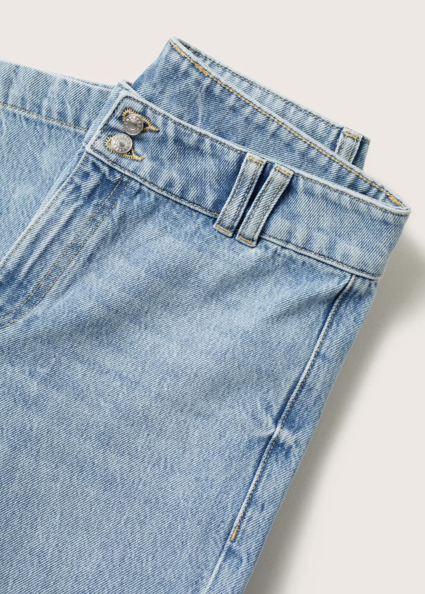 MANGO Kavbojke 'Culotte' moder denim - Pepit.si