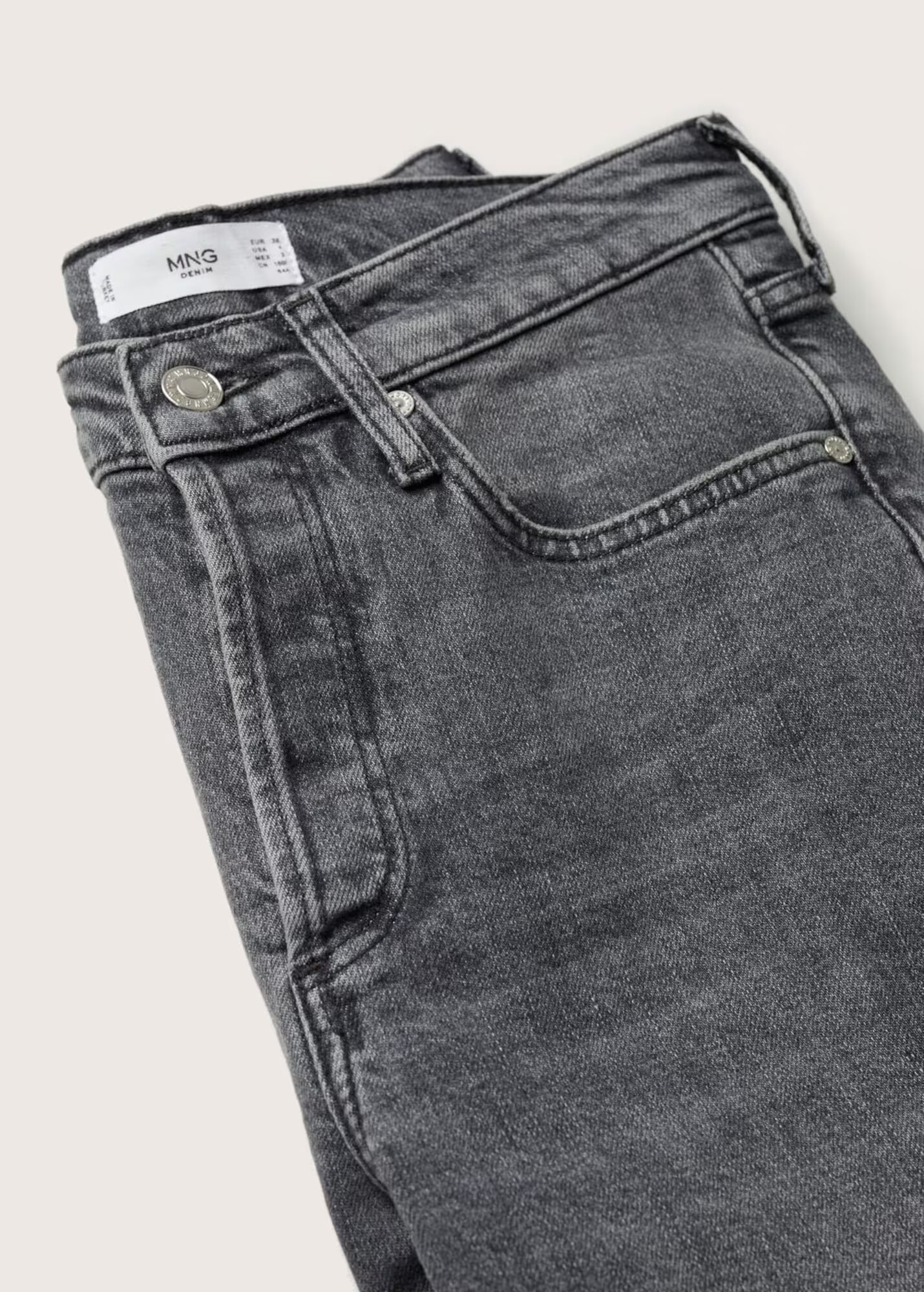 MANGO Kavbojke 'Mar' siv denim - Pepit.si