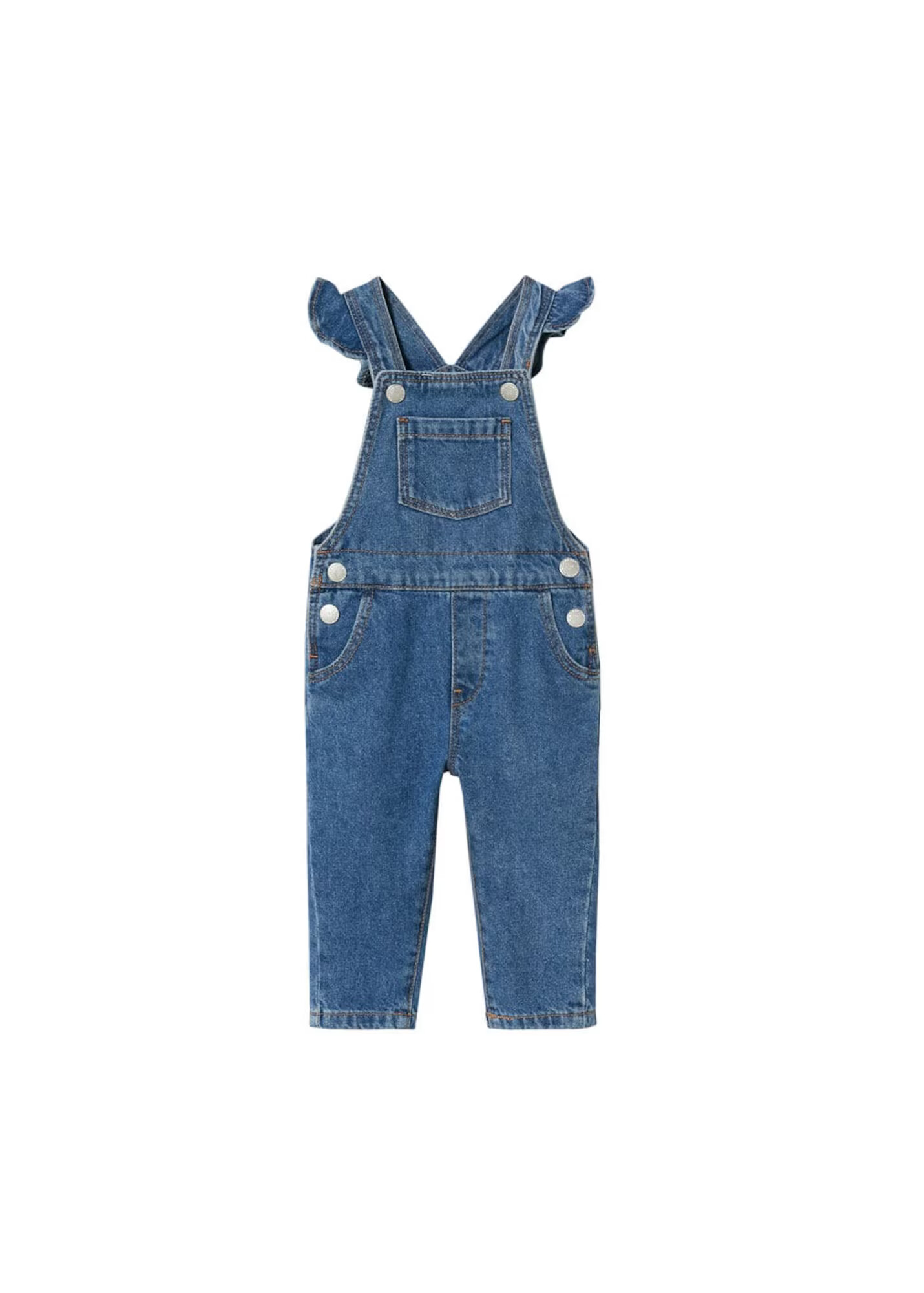 MANGO KIDS Hlače z naramnicami 'Emille' moder denim - Pepit.si