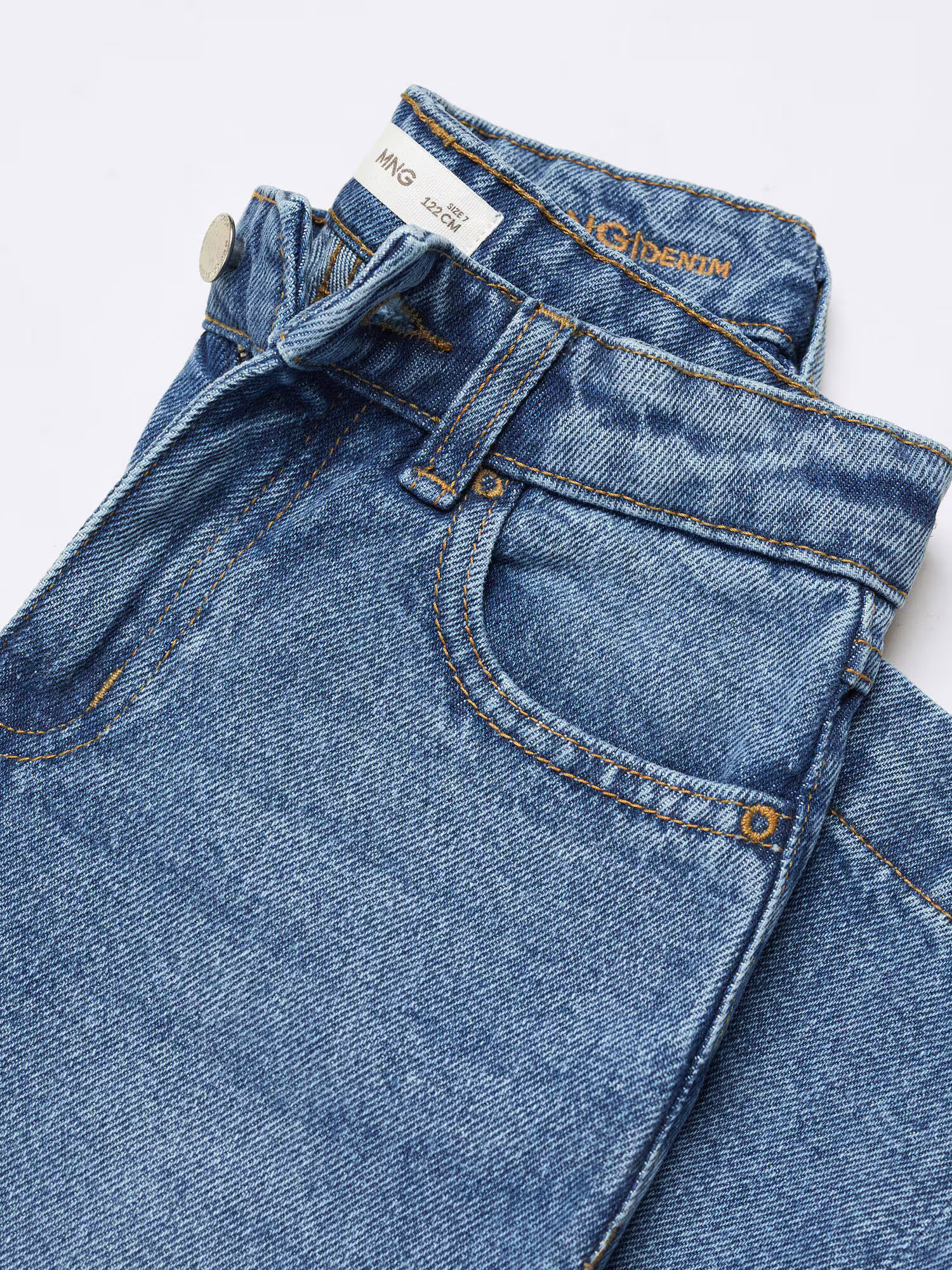 MANGO KIDS Kavbojke moder denim - Pepit.si