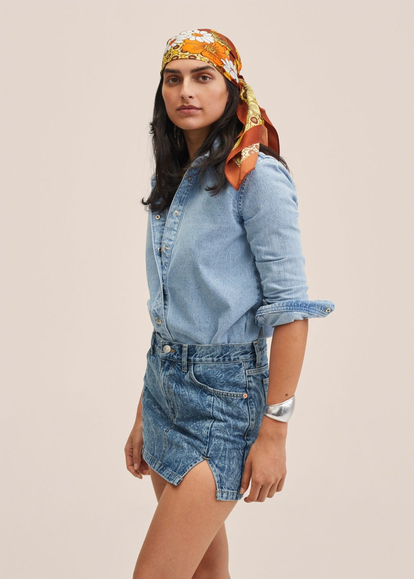 MANGO Krilo moder denim - Pepit.si