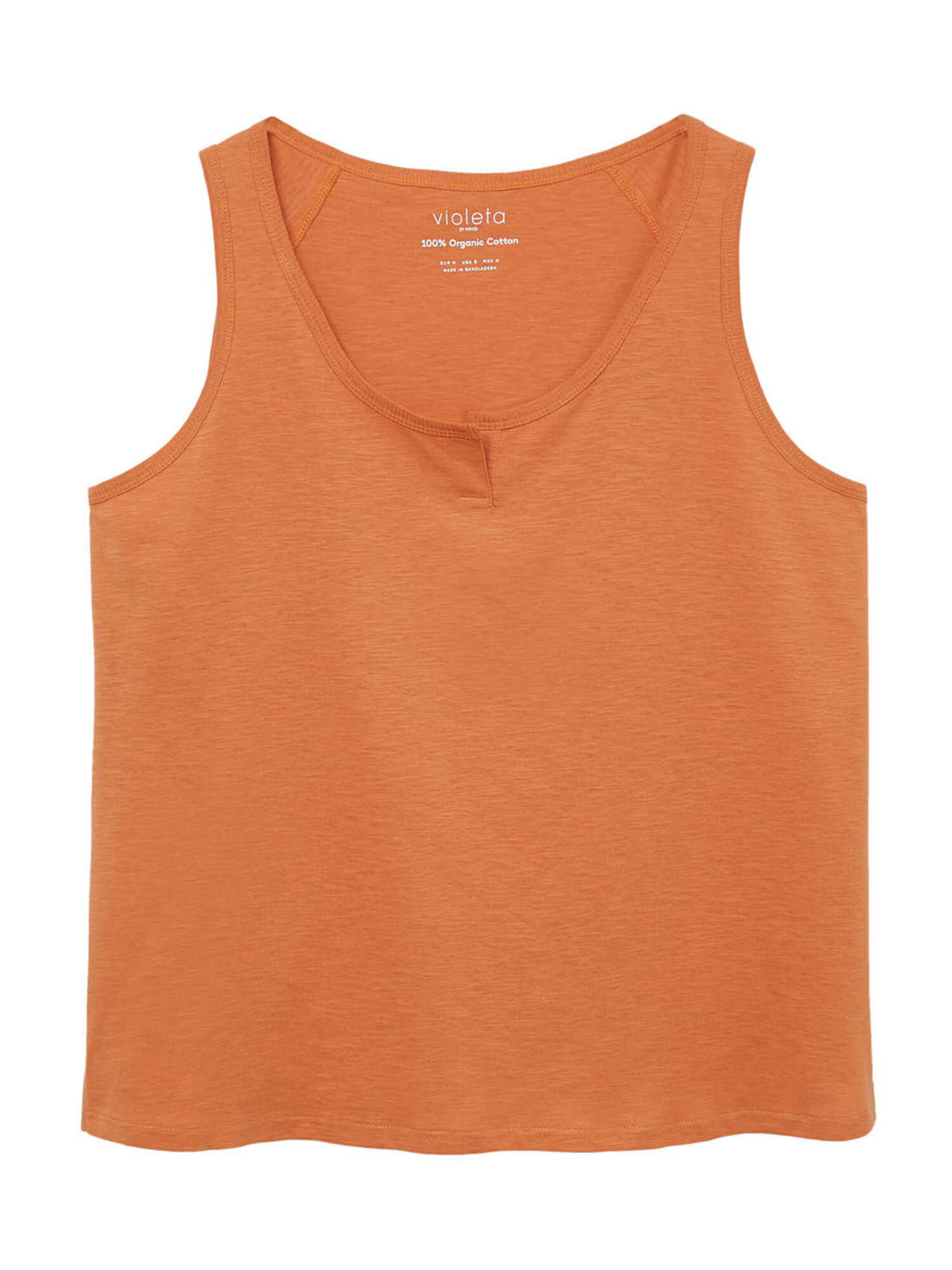 VIOLETA by Mango Top 'YUZU8' oranžna - Pepit.si