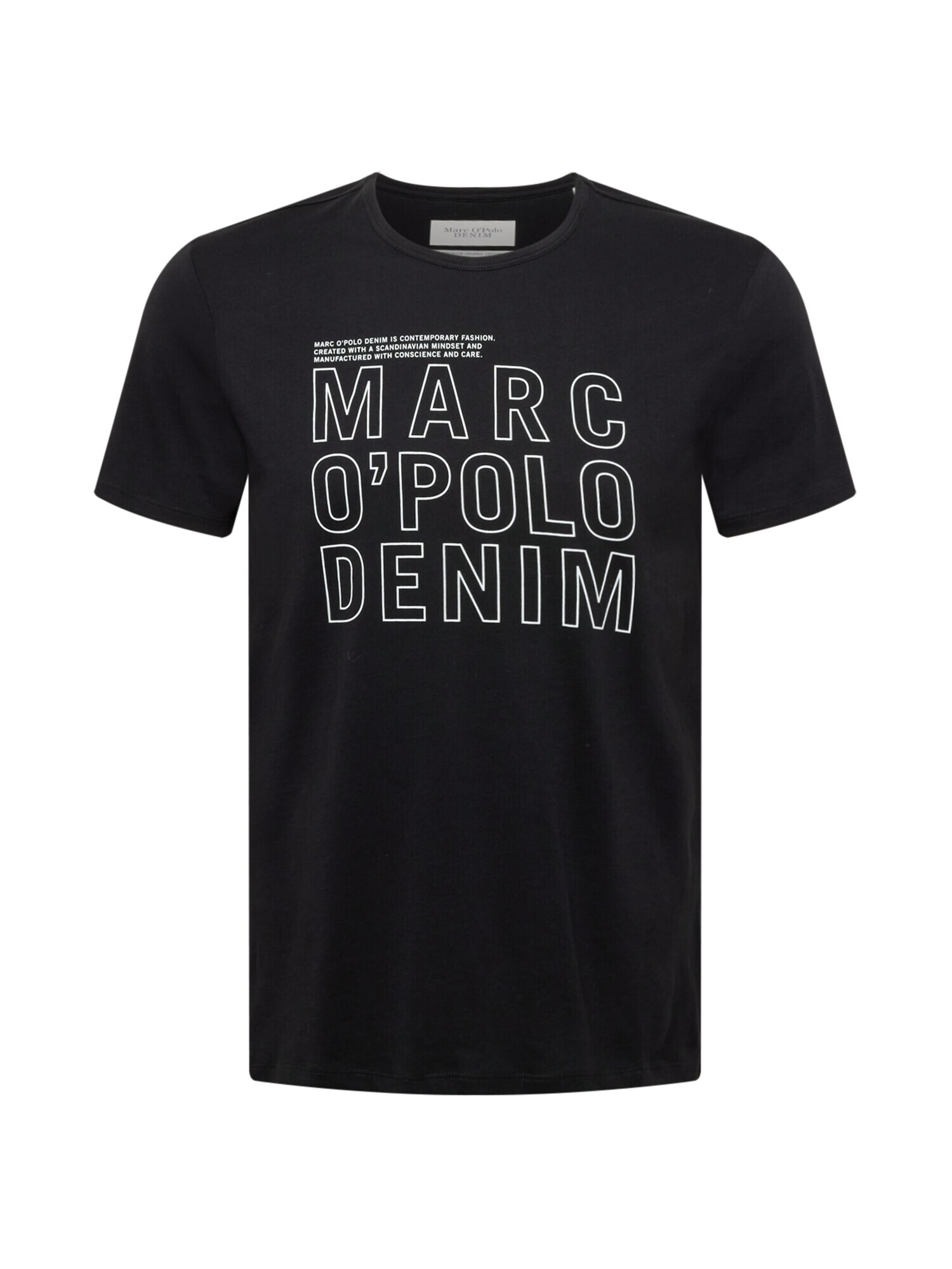 Marc O'Polo DENIM Majica črna / bela - Pepit.si