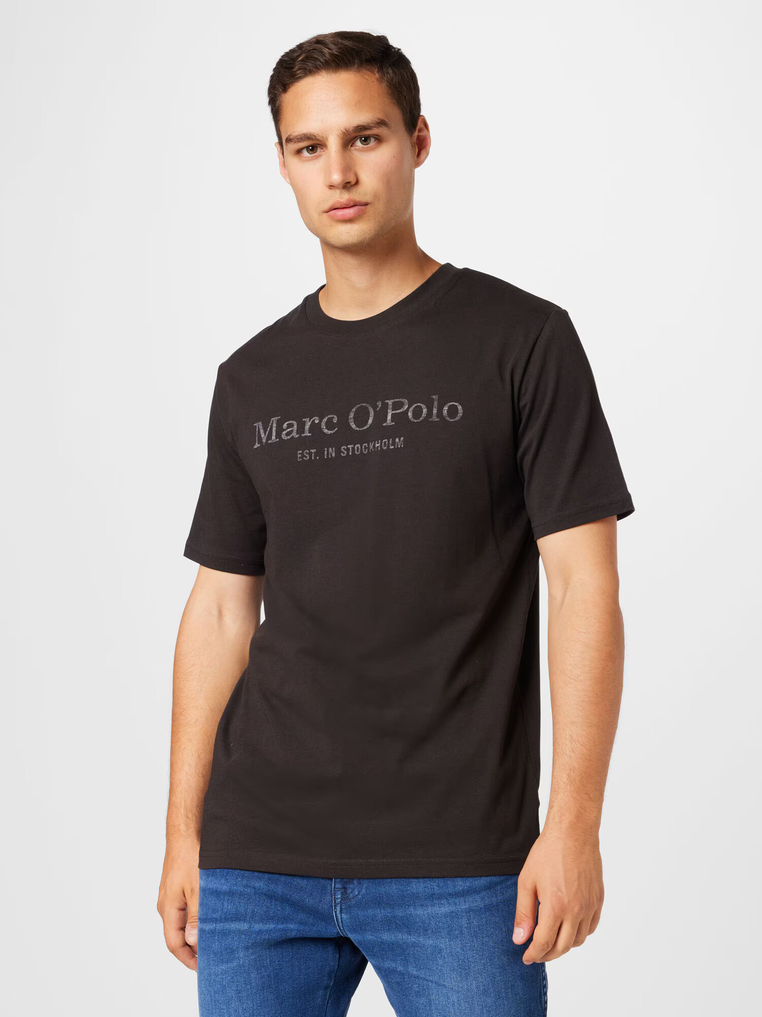 Marc O'Polo Majica temno rjava / siva - Pepit.si