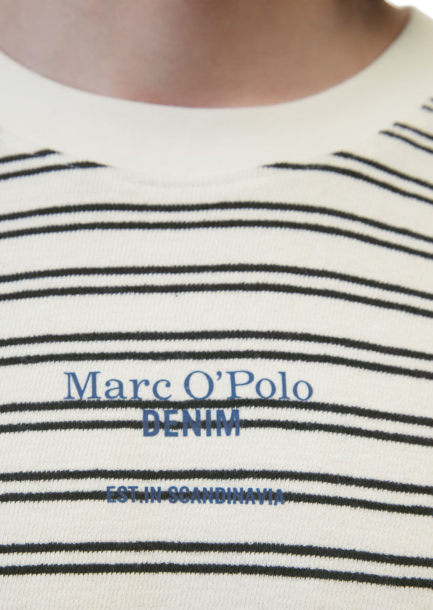 Marc O'Polo DENIM Majica modra / črna / bela - Pepit.si