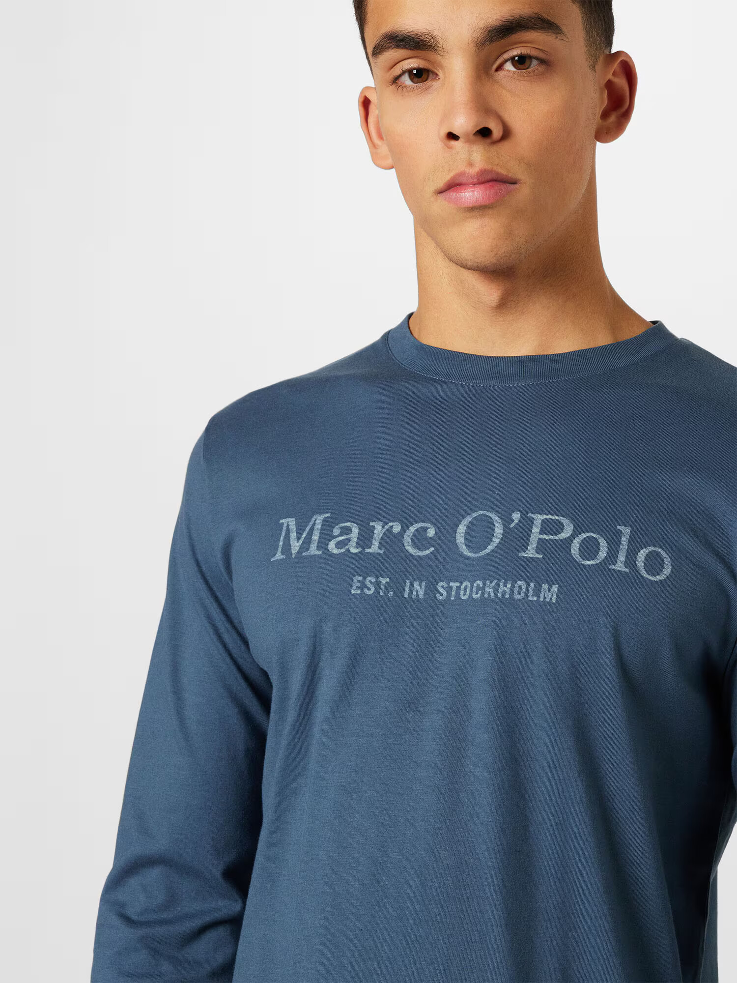 Marc O'Polo Majica marine / pegasto bela - Pepit.si