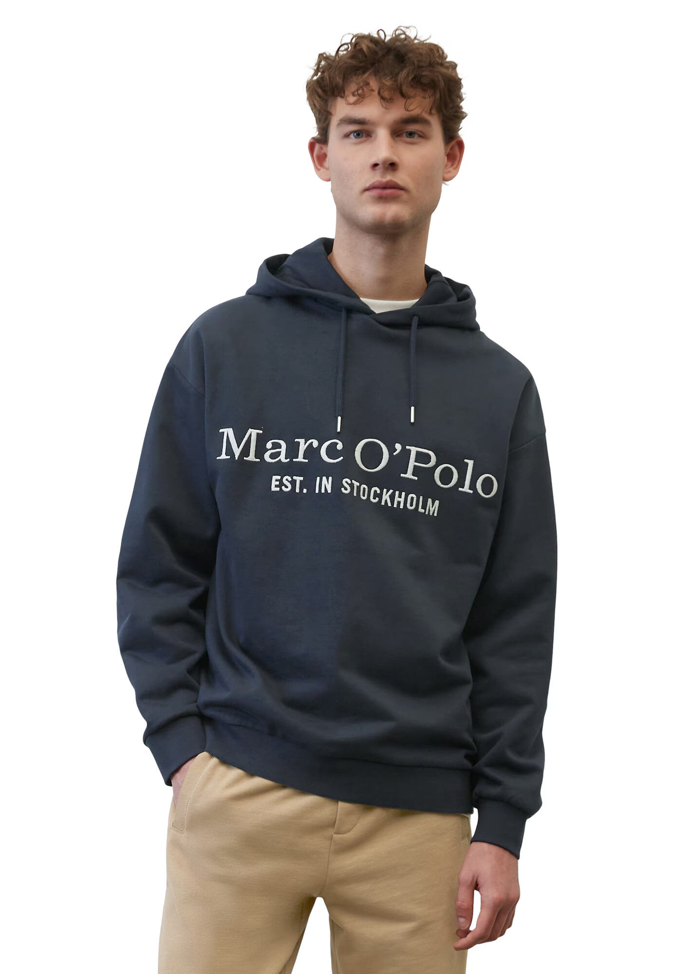 Marc O'Polo Majica temno modra / bela - Pepit.si