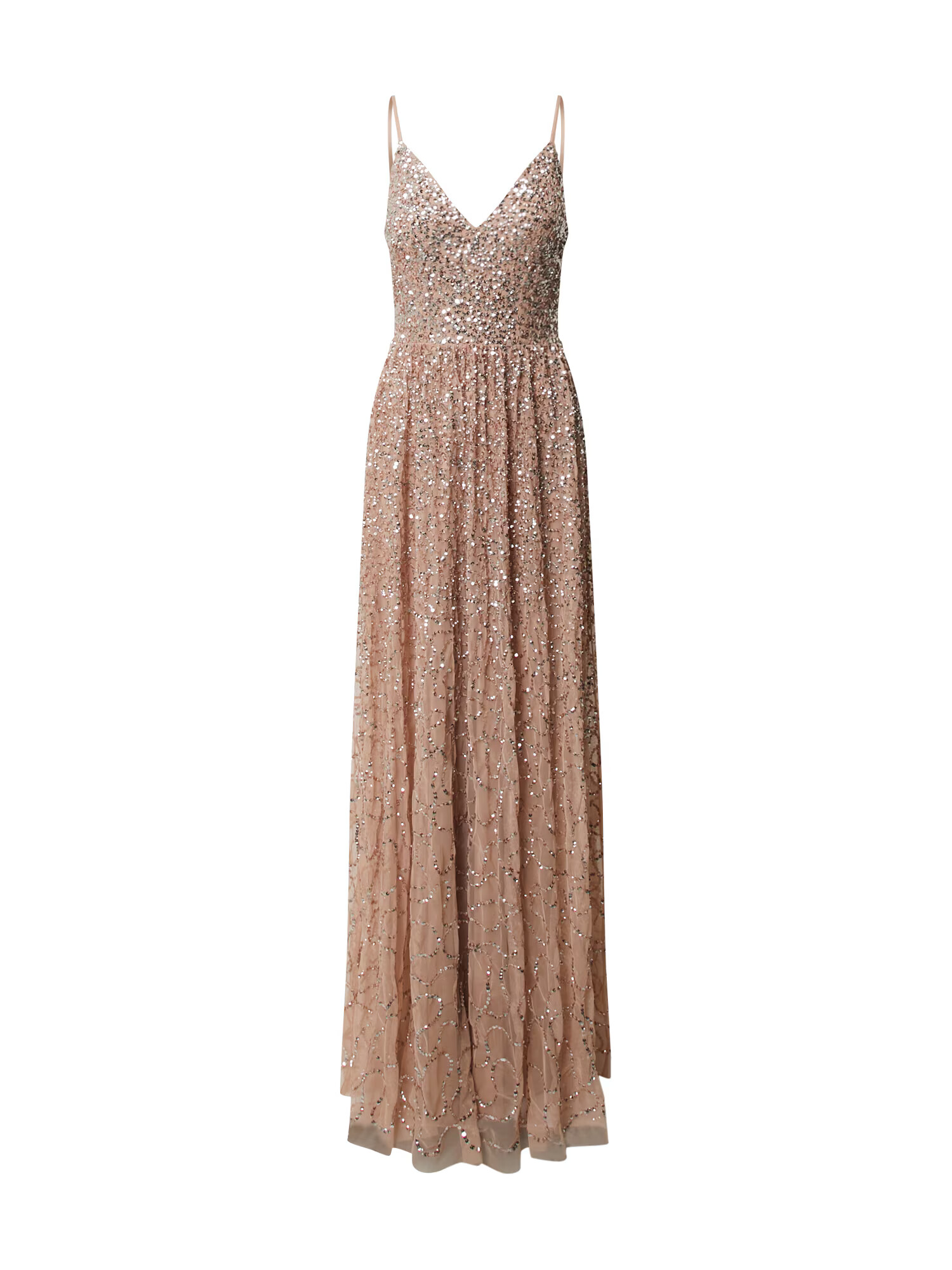 Maya Deluxe Kleid 'STRAPPY SCATTER SEQUIN MAXI DRESS' temno siva - Pepit.si