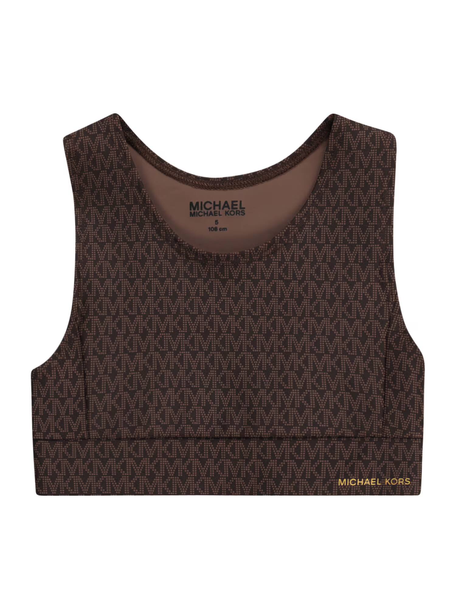 Michael Kors Kids Top svetlo rjava / temno rjava / apno - Pepit.si