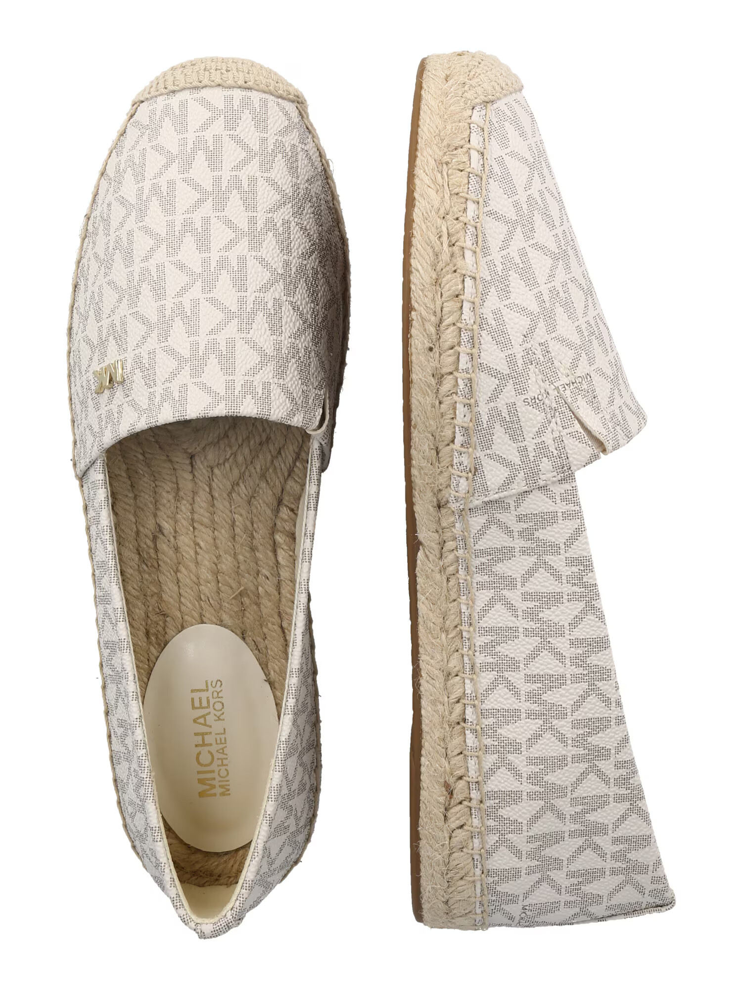 MICHAEL Michael Kors Espadrile 'KENDRICK' mokka / zlata / off-bela - Pepit.si