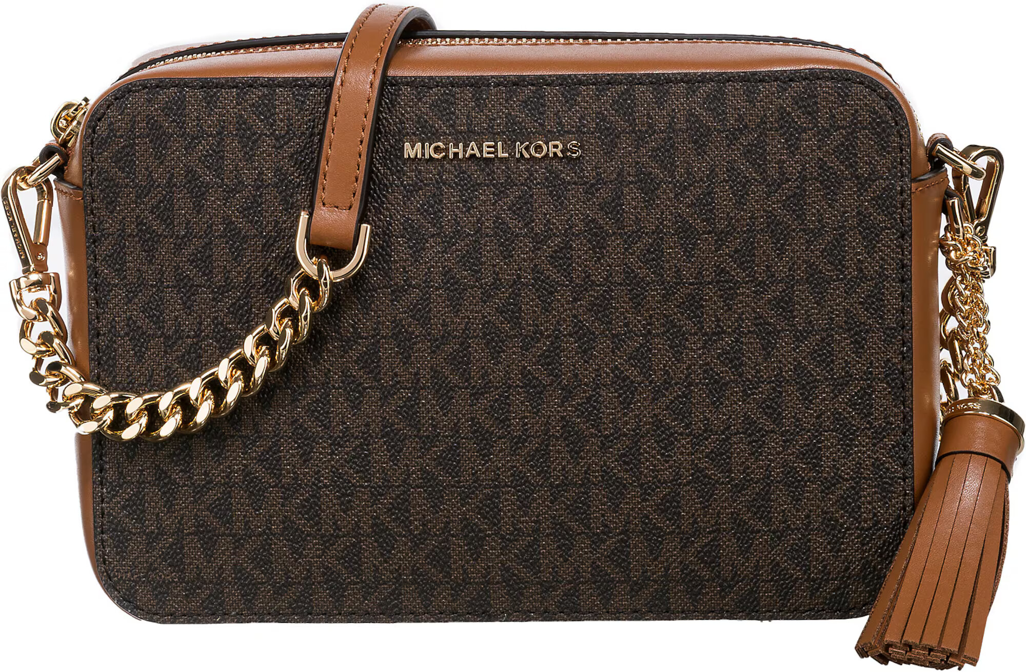 MICHAEL Michael Kors Torba za čez ramo rjava / oker / temno rjava - Pepit.si