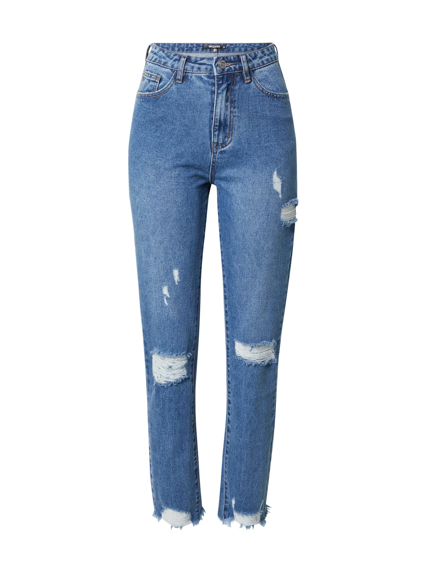 Missguided Petite Kavbojke moder denim - Pepit.si