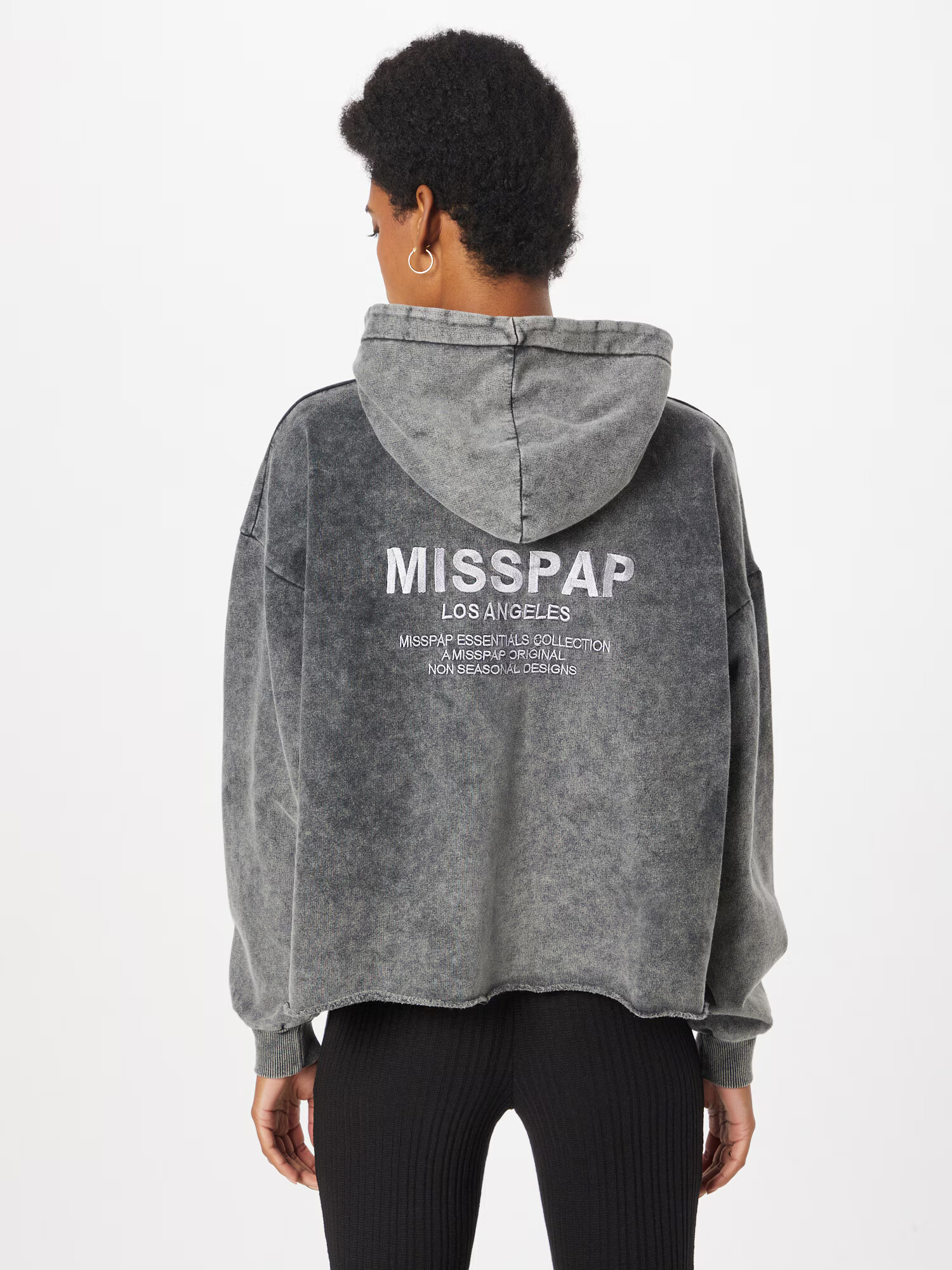 Misspap Majica siv denim / bela - Pepit.si