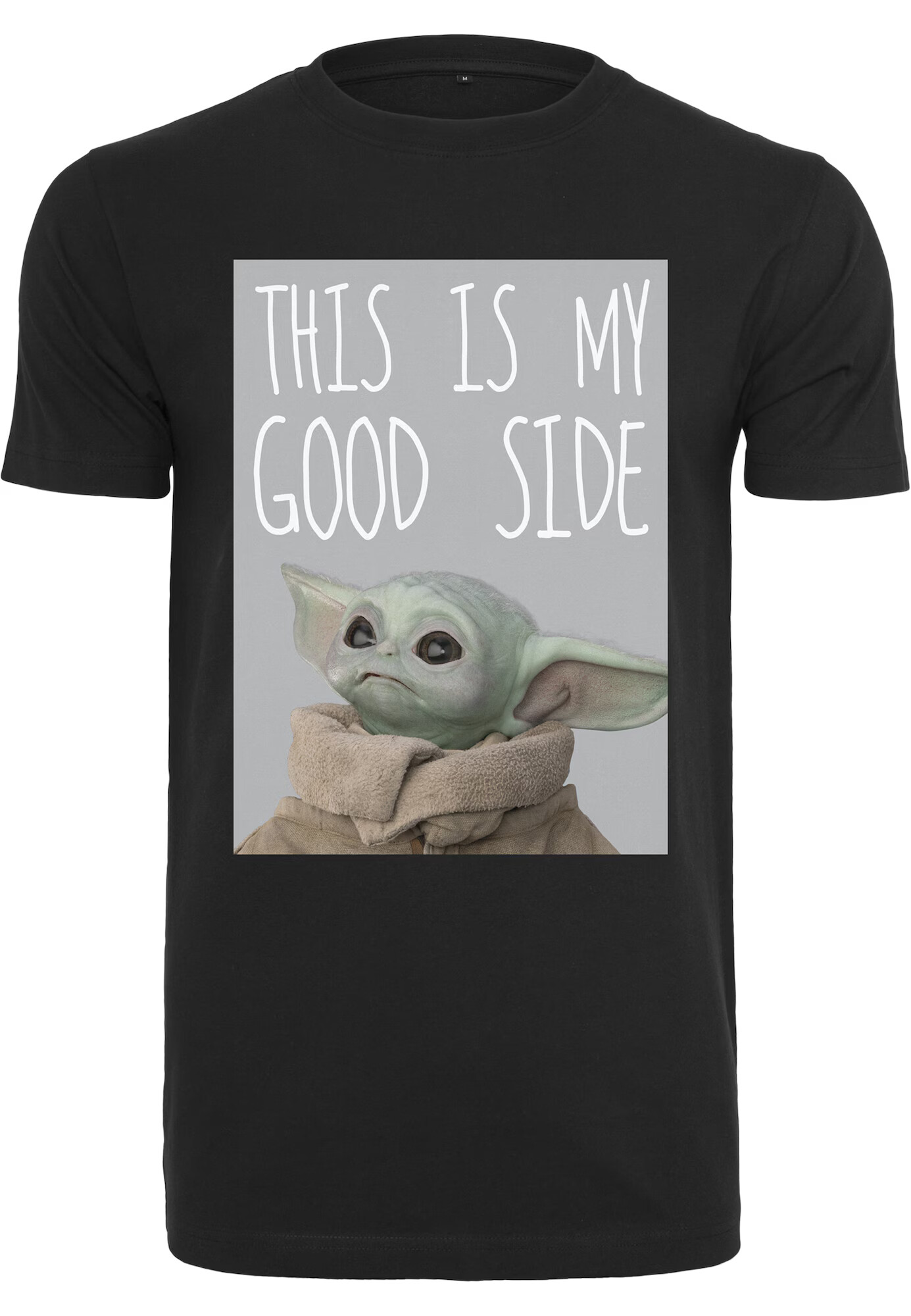 Mister Tee Majica 'Baby Yoda Good Side' mešane barve / črna - Pepit.si