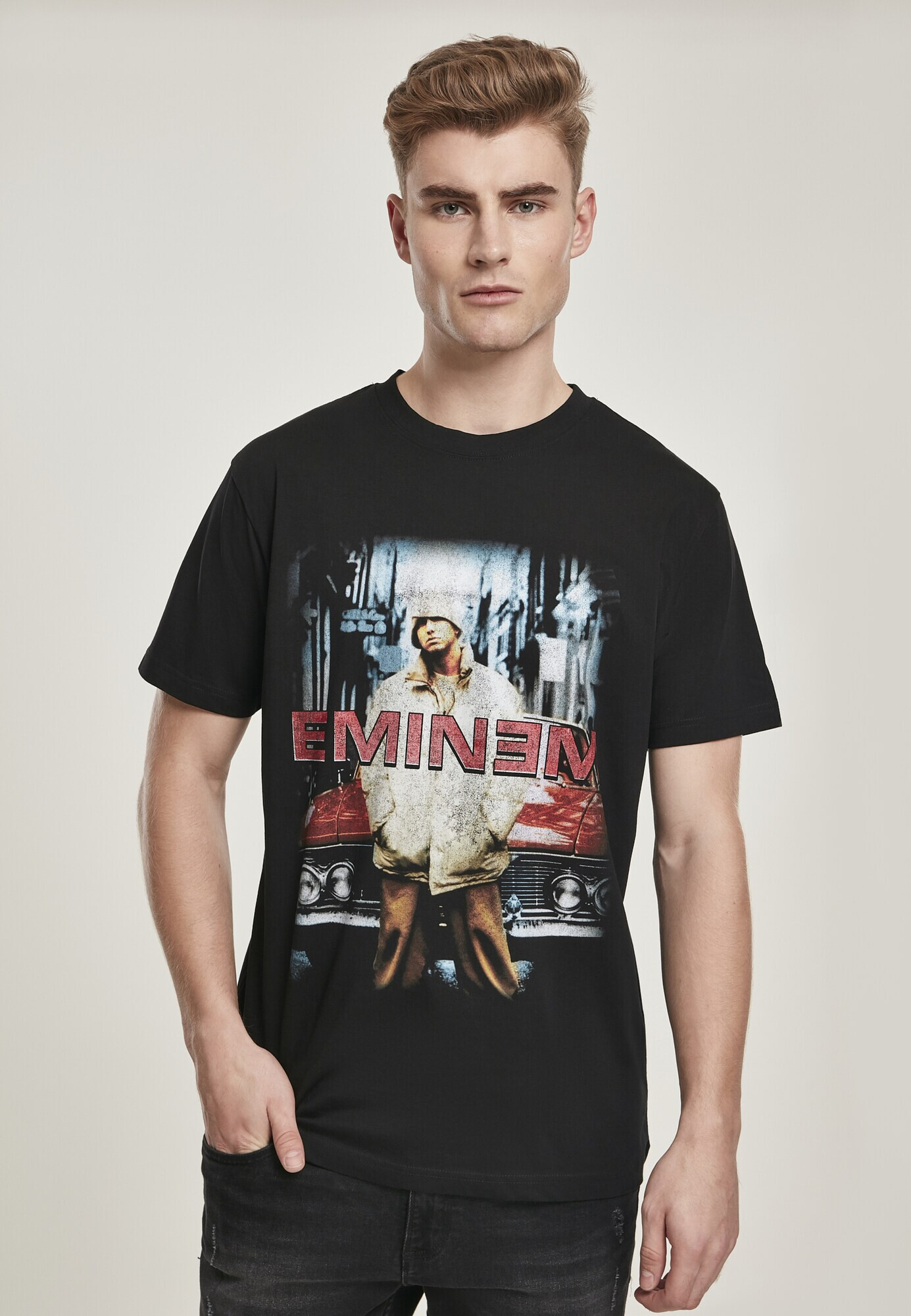 Mister Tee Majica 'Eminem Retro Car' mešane barve / črna - Pepit.si