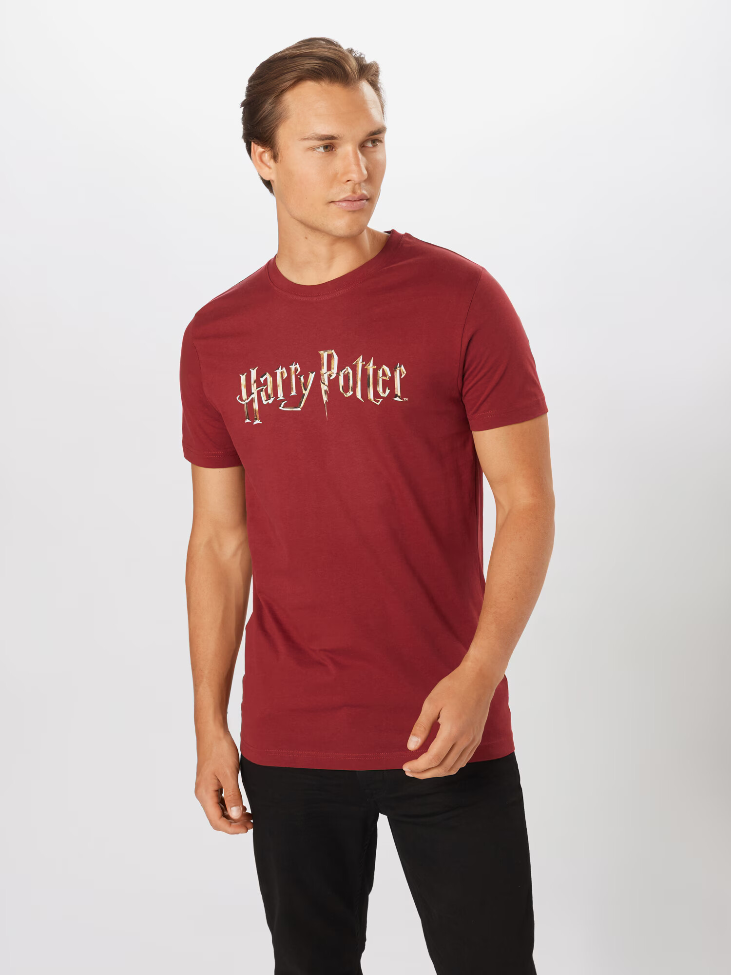 Mister Tee Majica 'Harry Potter' bež / rumena / vinsko rdeča - Pepit.si