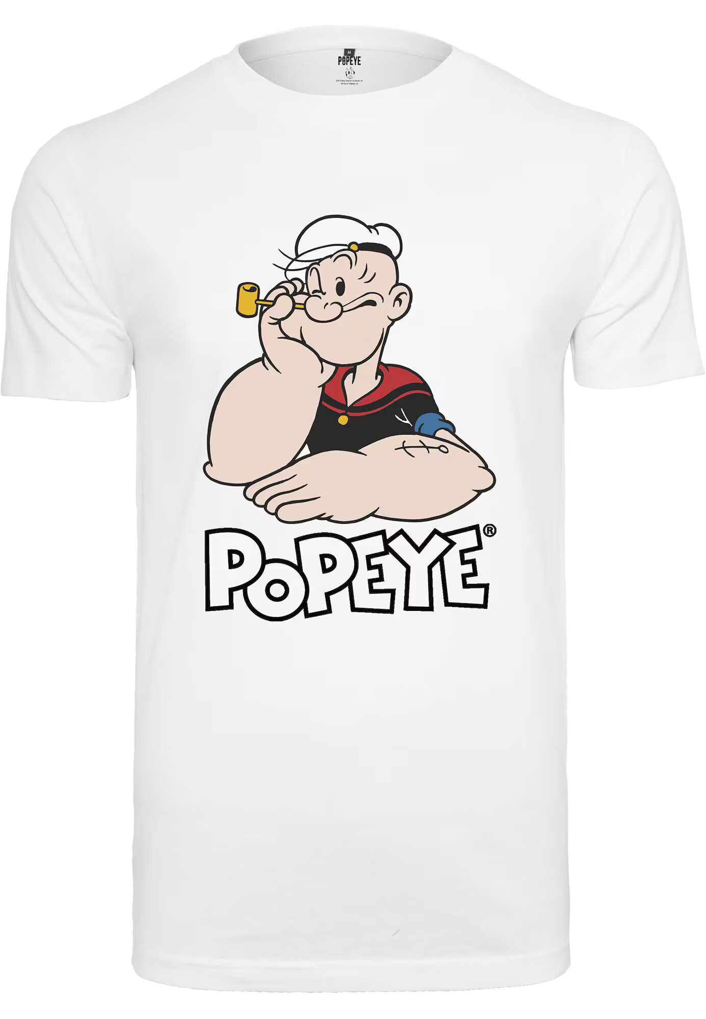 Mister Tee Majica 'Popeye' bela / črna / ognjeno rdeča / pastelno oranžna / marine - Pepit.si