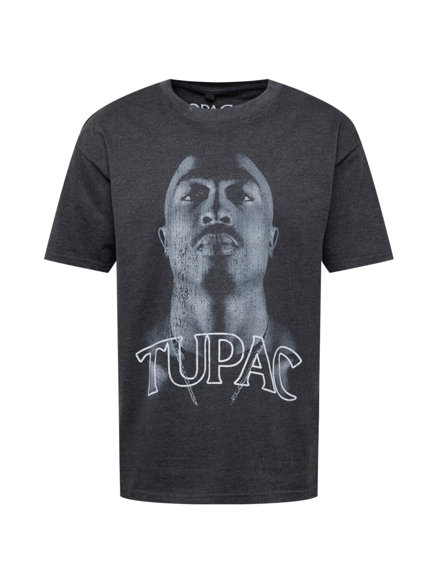 Mister Tee Majica 'Tupac Up' siva / temno siva / bela - Pepit.si