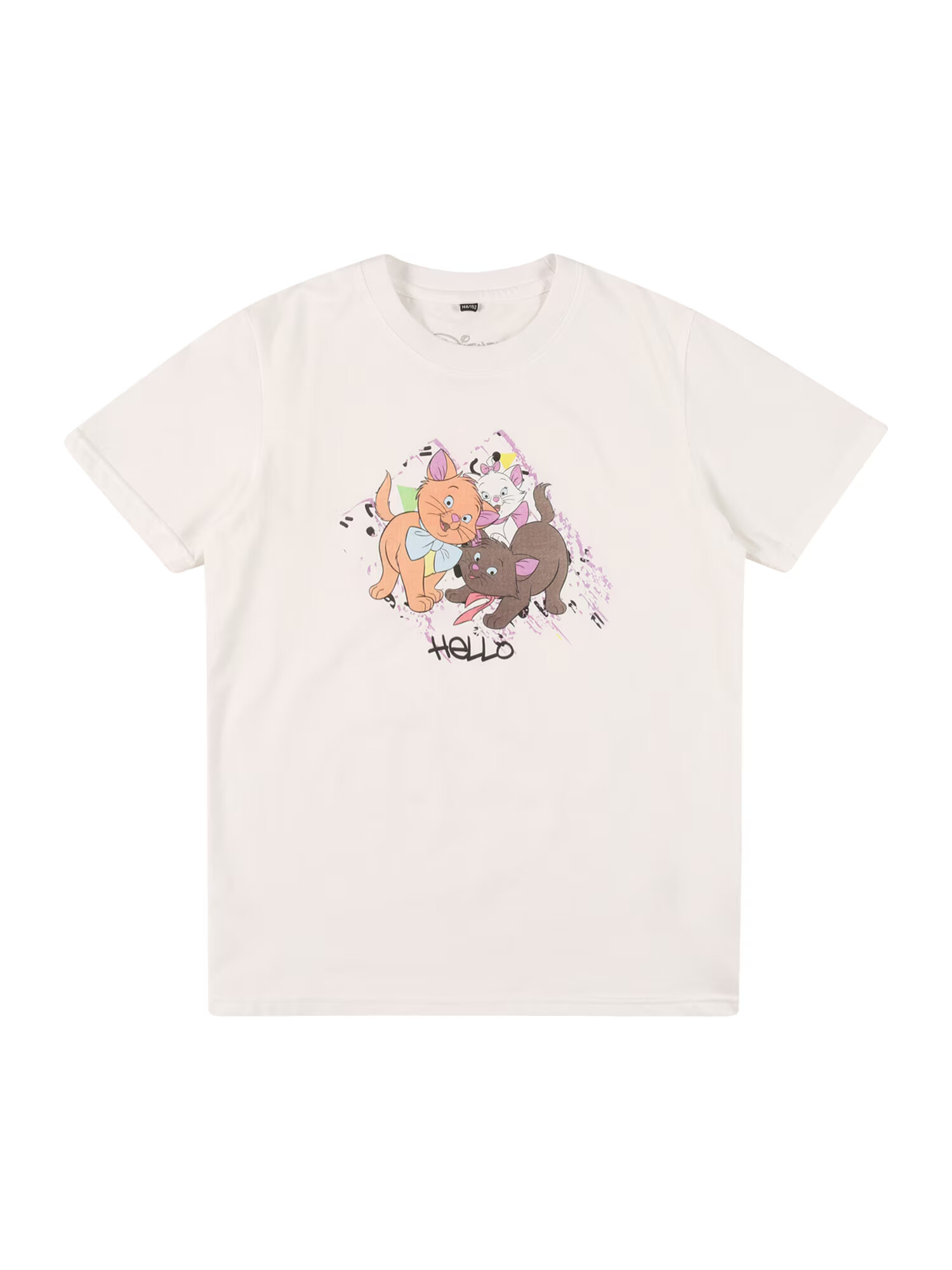 Mister Tee Majica 'Aristocats Hello' opal / orhideja / korala / črna / bela - Pepit.si