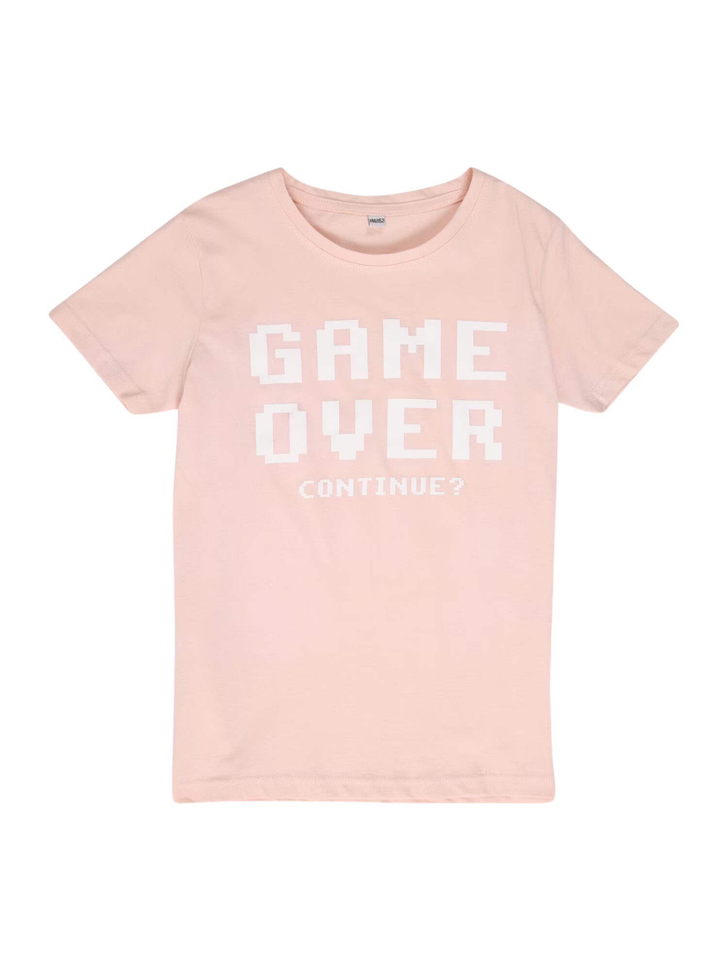 Mister Tee Majica 'Game Over' pastelno roza / bela - Pepit.si