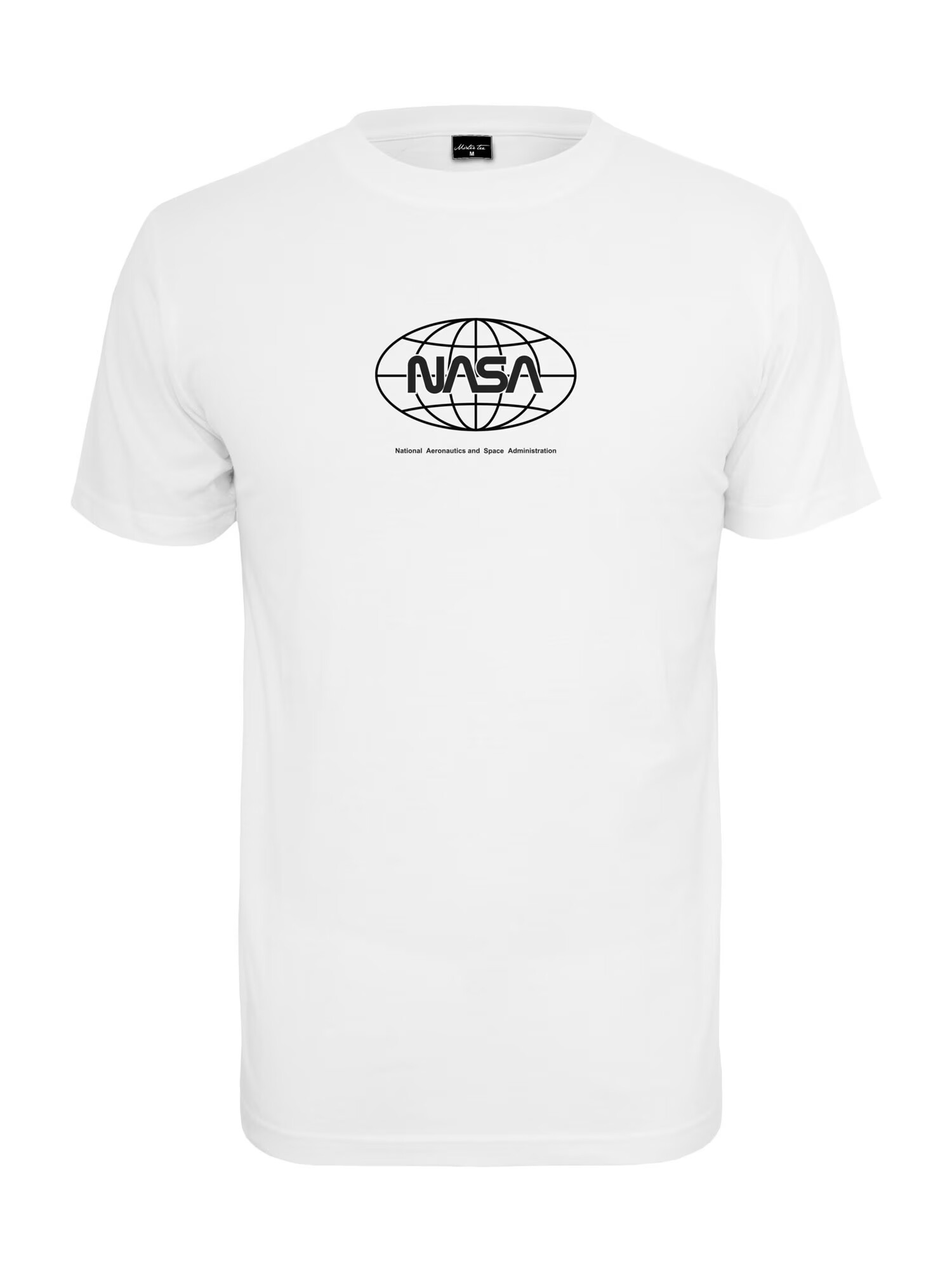 Mister Tee Shirt 'NASA Globe' bela / črna - Pepit.si