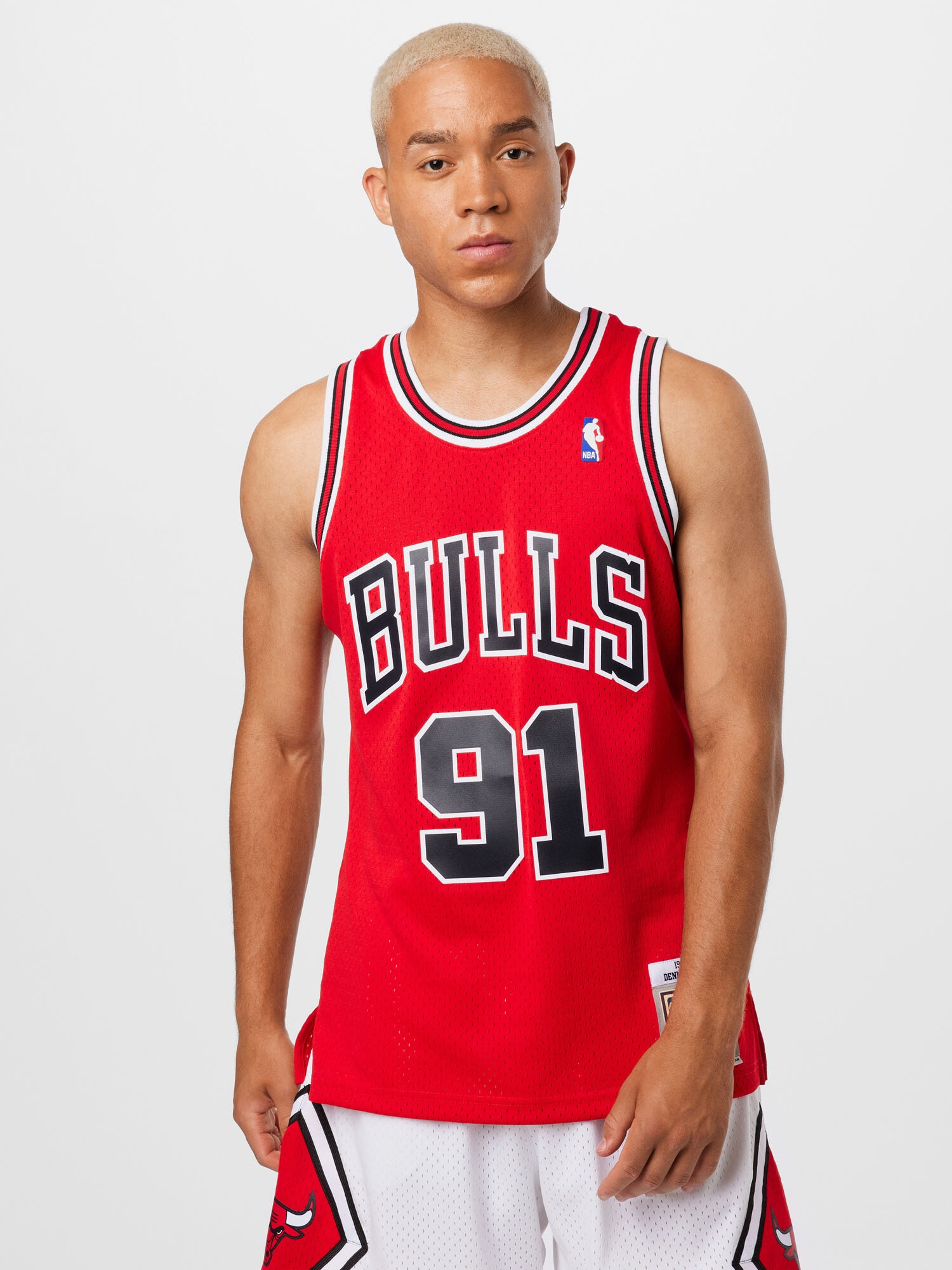 Mitchell & Ness Majica 'Dennis Rodman' rdeča / črna / bela - Pepit.si