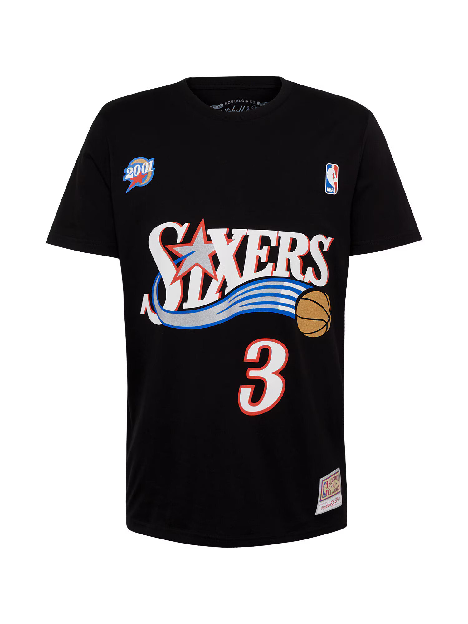 Mitchell & Ness Majica 'Allen Iverson - Philadelphia' modra / rdeča / črna / bela - Pepit.si