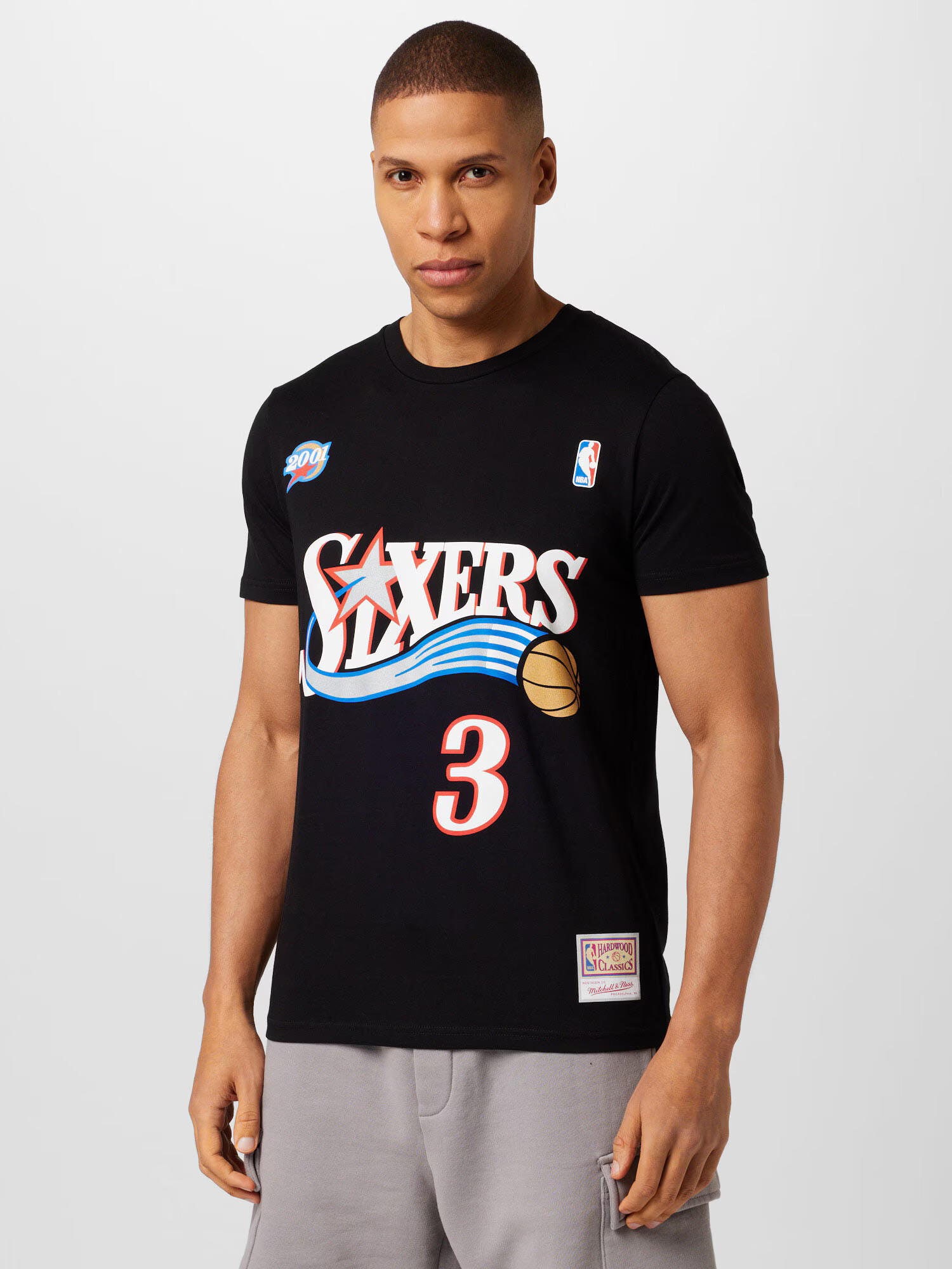 Mitchell & Ness Majica 'Allen Iverson - Philadelphia' modra / rdeča / črna / bela - Pepit.si