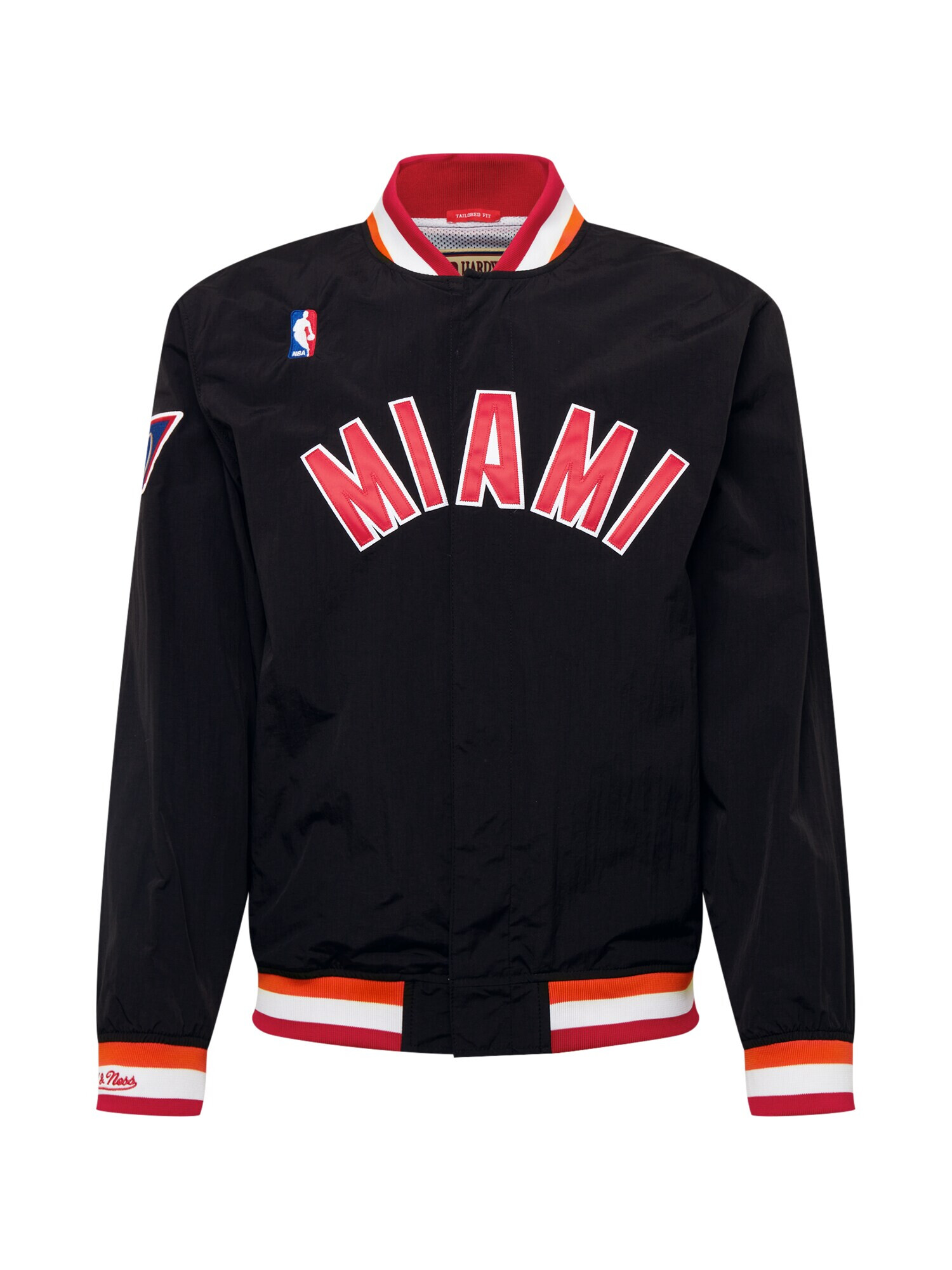 Mitchell & Ness Prehodna jakna črna / bela / rdeča - Pepit.si