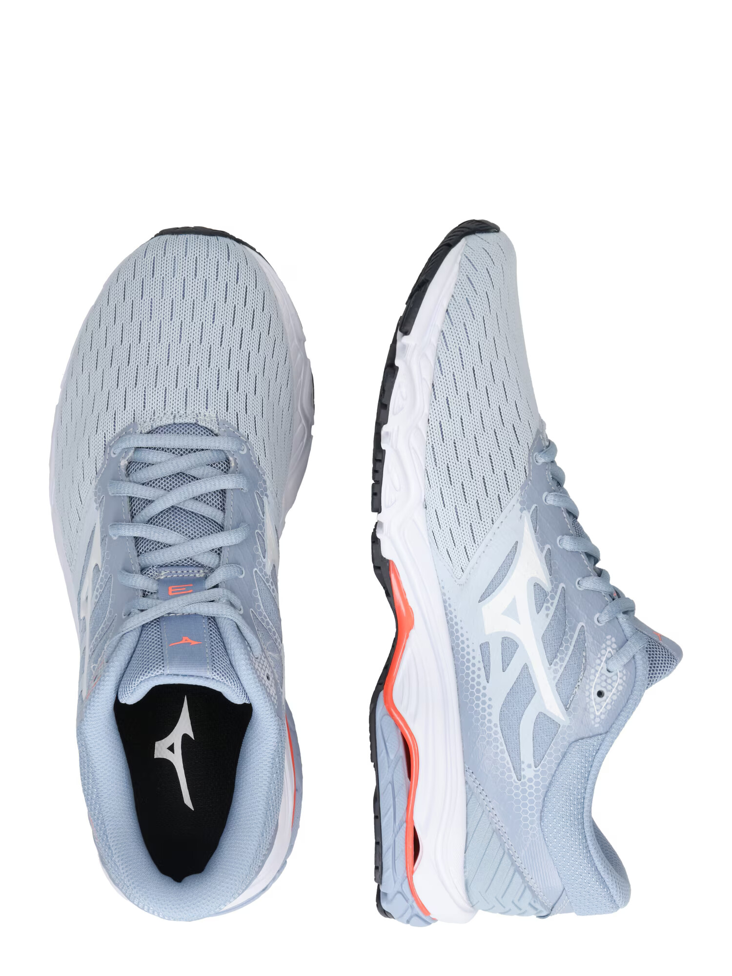 MIZUNO Tekaški čevelj 'WAVE PRODIGY 3' pastelno modra / neonsko oranžna / bela - Pepit.si