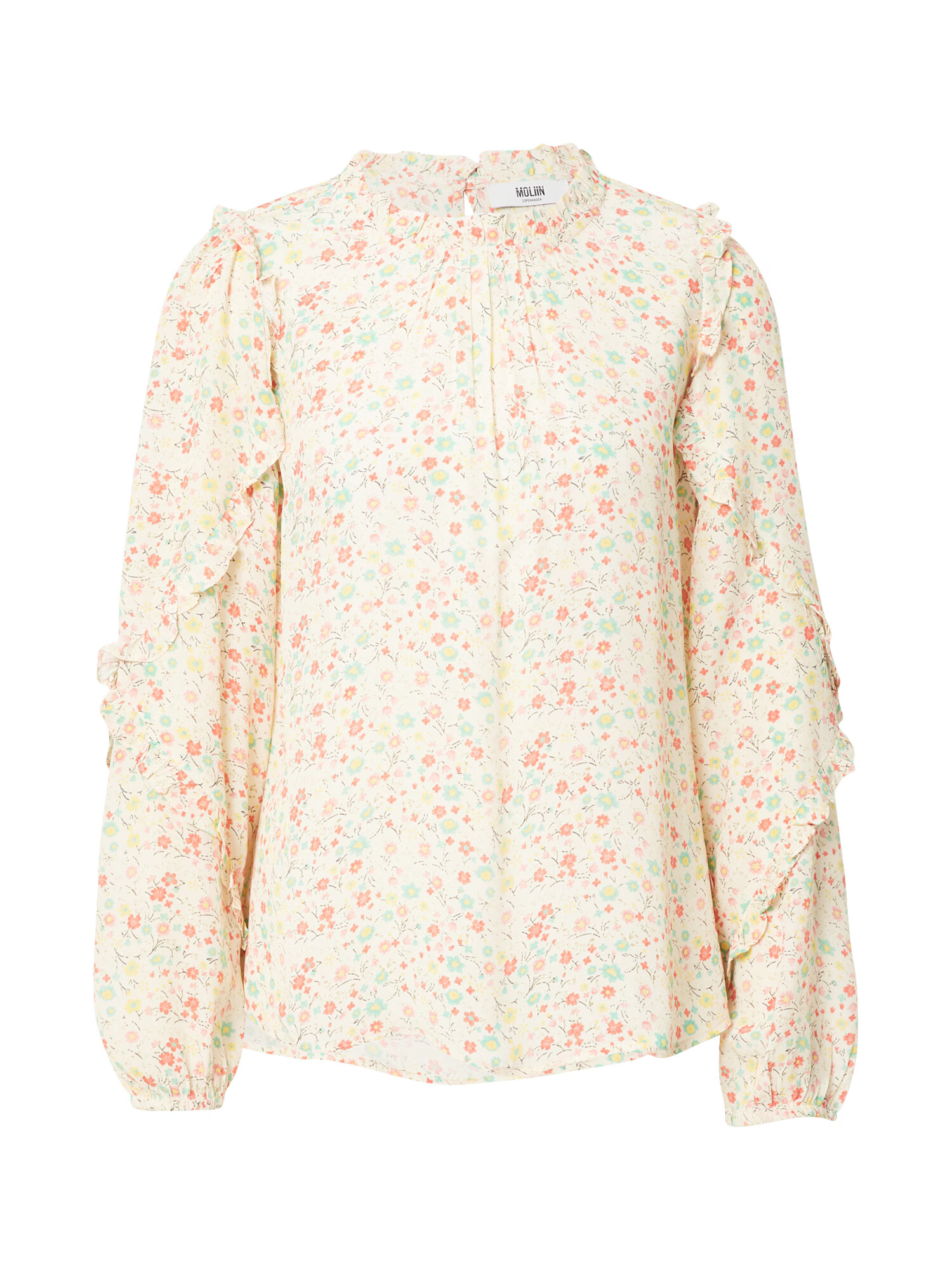 Moliin Copenhagen Bluza 'Frances' pastelno rumena / meta / roza / rdeča - Pepit.si