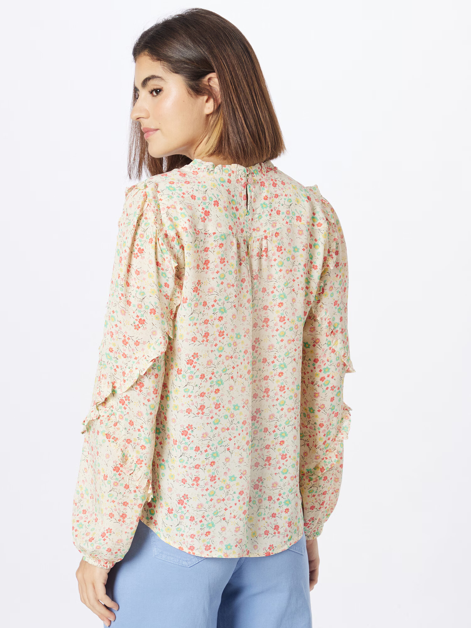 Moliin Copenhagen Bluza 'Frances' pastelno rumena / meta / roza / rdeča - Pepit.si