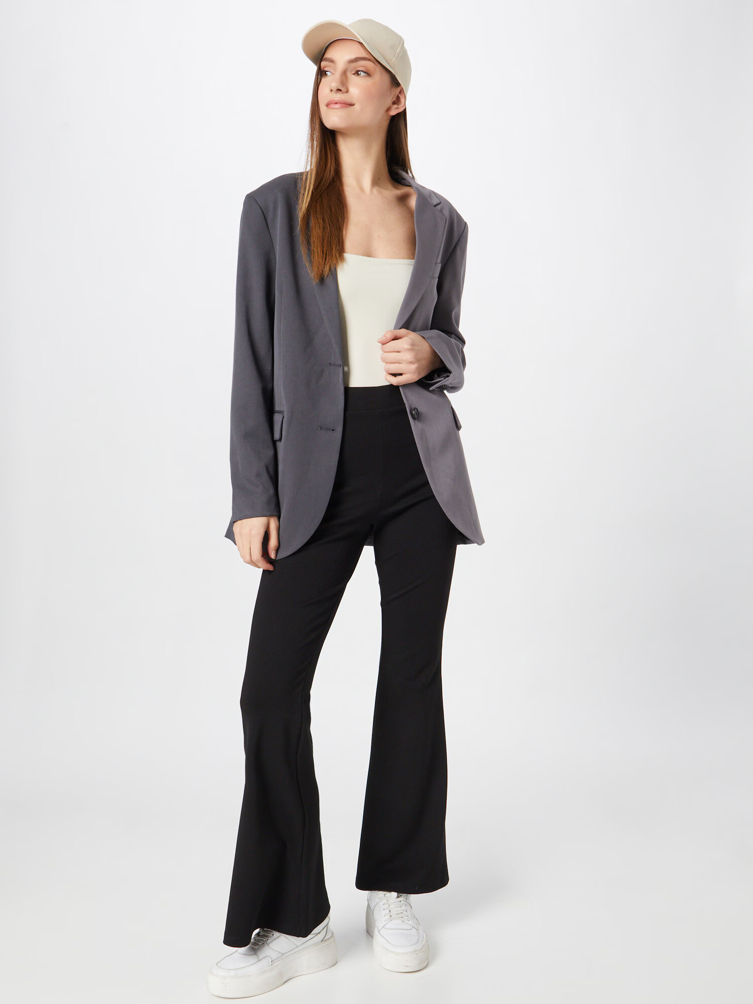 Monki Blazer siva / temno siva - Pepit.si