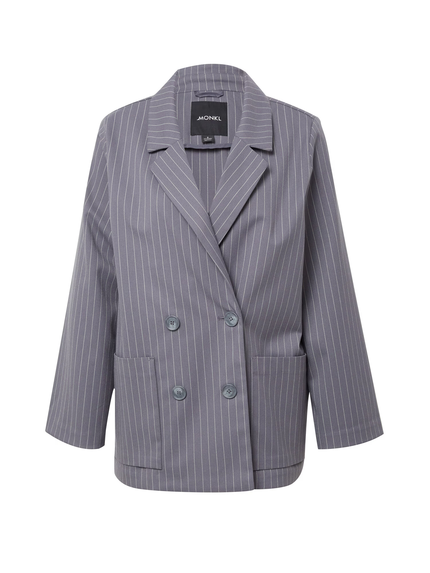 Monki Blazer temno siva / bela - Pepit.si