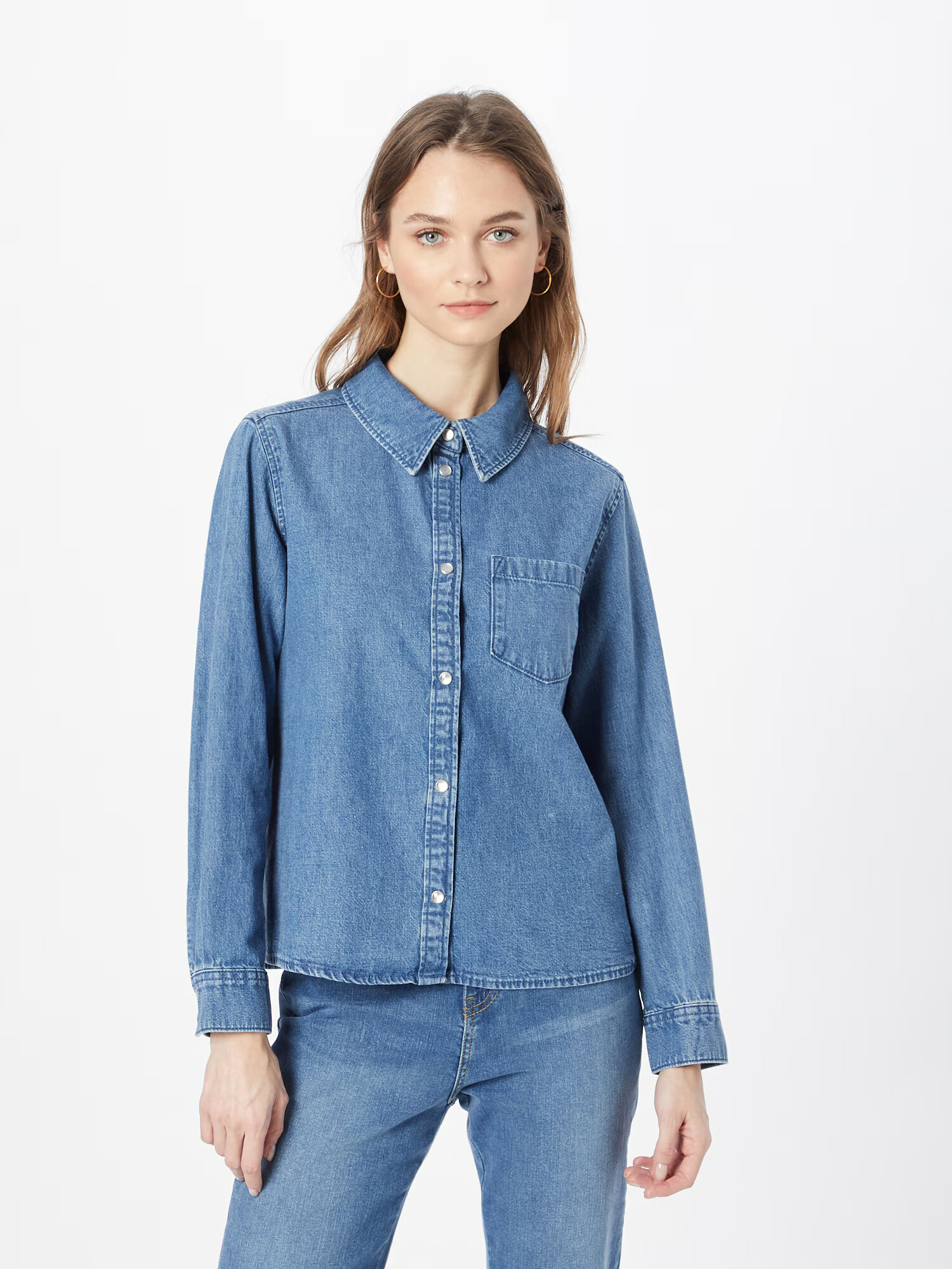 Monki Bluza moder denim - Pepit.si