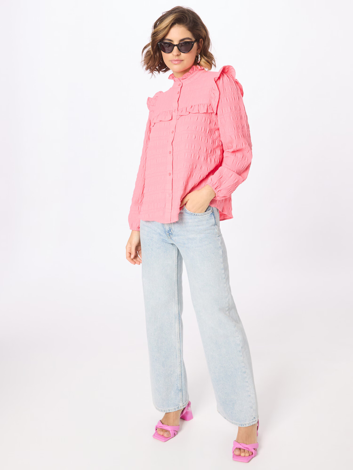 Monki Bluza 'Rosie' roza - Pepit.si