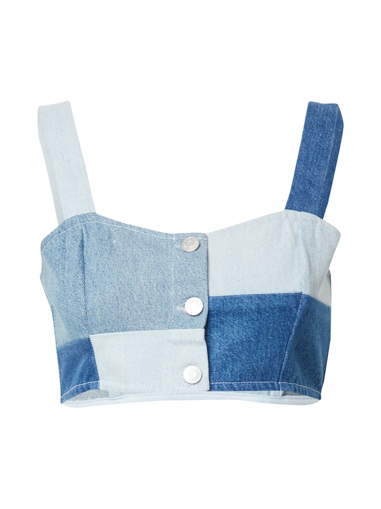 Monki Top modra / moder denim / svetlo modra - Pepit.si