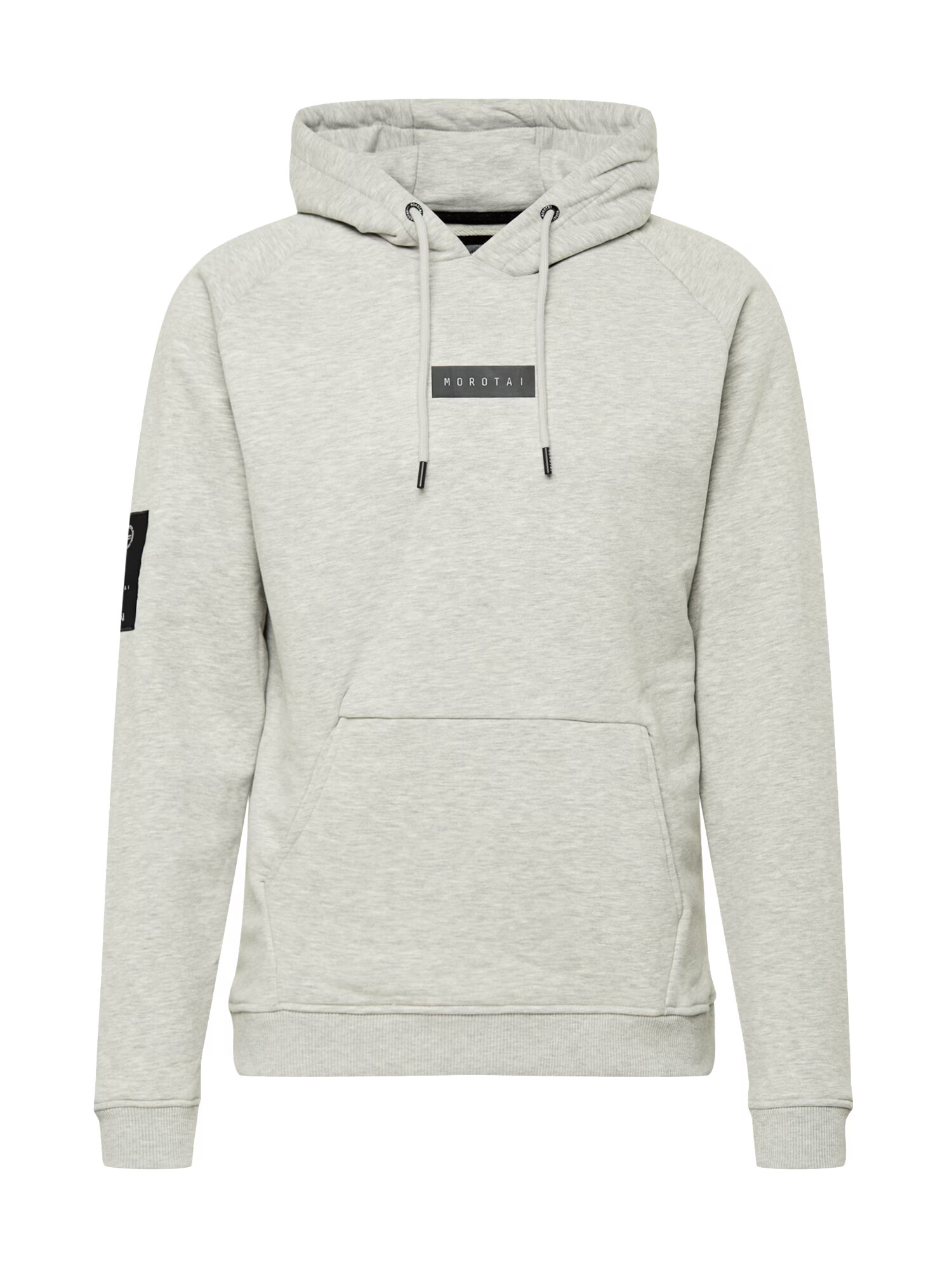 MOROTAI Športna majica ' Small Bloc Logo Hoodie ' svetlo siva / siva - Pepit.si