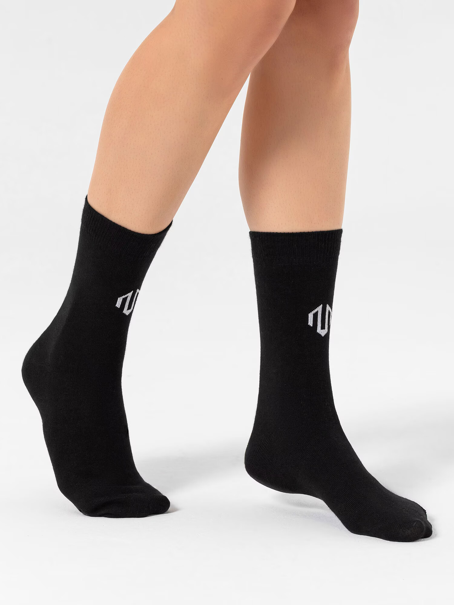 MOROTAI Športne nogavice ' Brand Logo Crew Socks ' črna - Pepit.si