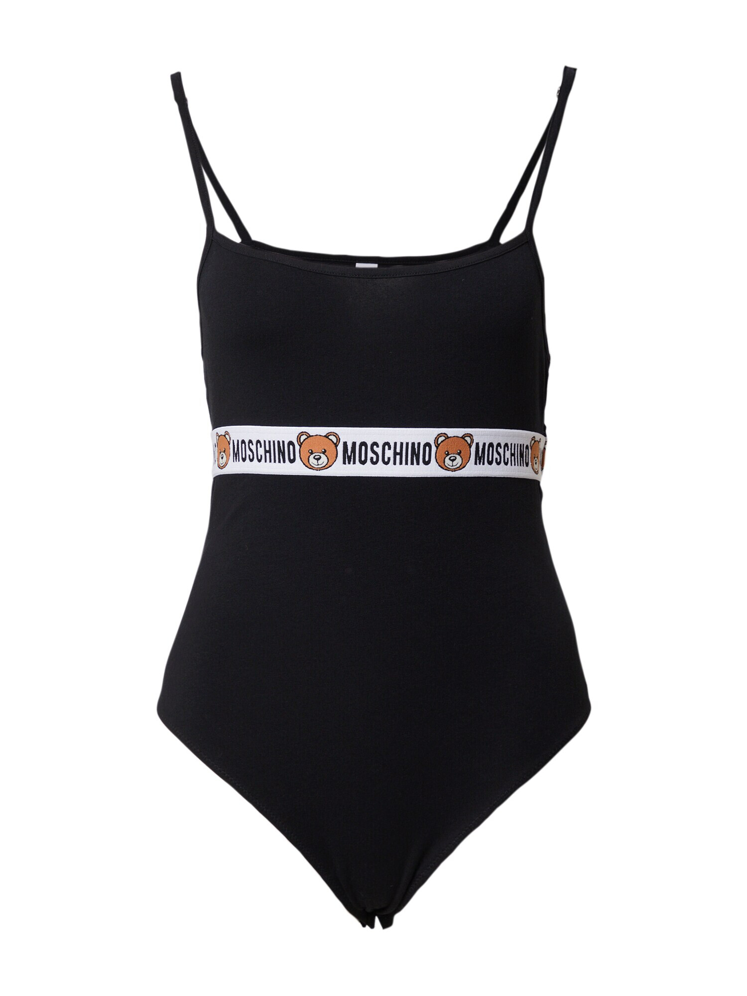 Moschino Underwear Bodi bež / črna / bela - Pepit.si