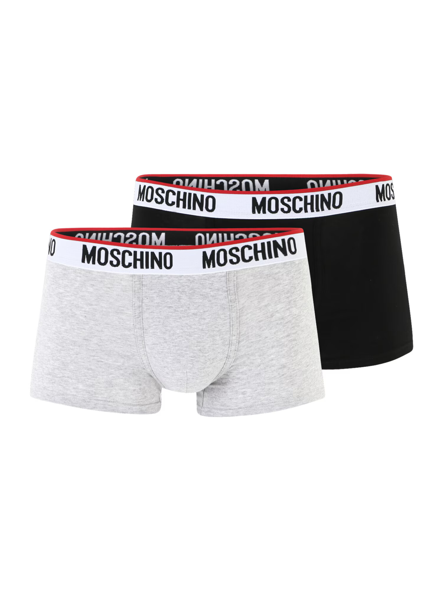 Moschino Underwear Boksarice pegasto siva / rdeča / črna / bela - Pepit.si