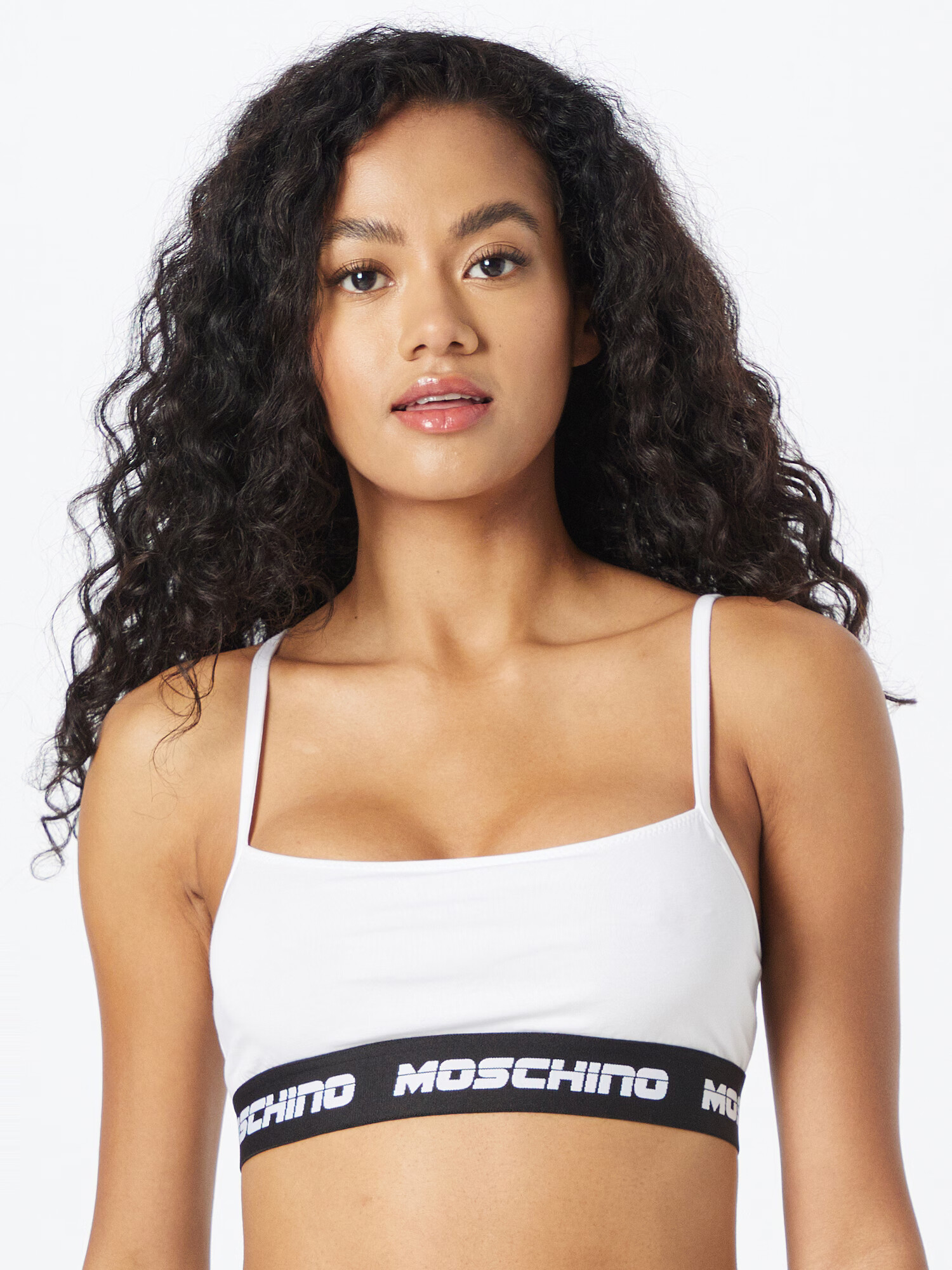 Moschino Underwear Nedrček 'Fascia' črna / bela - Pepit.si