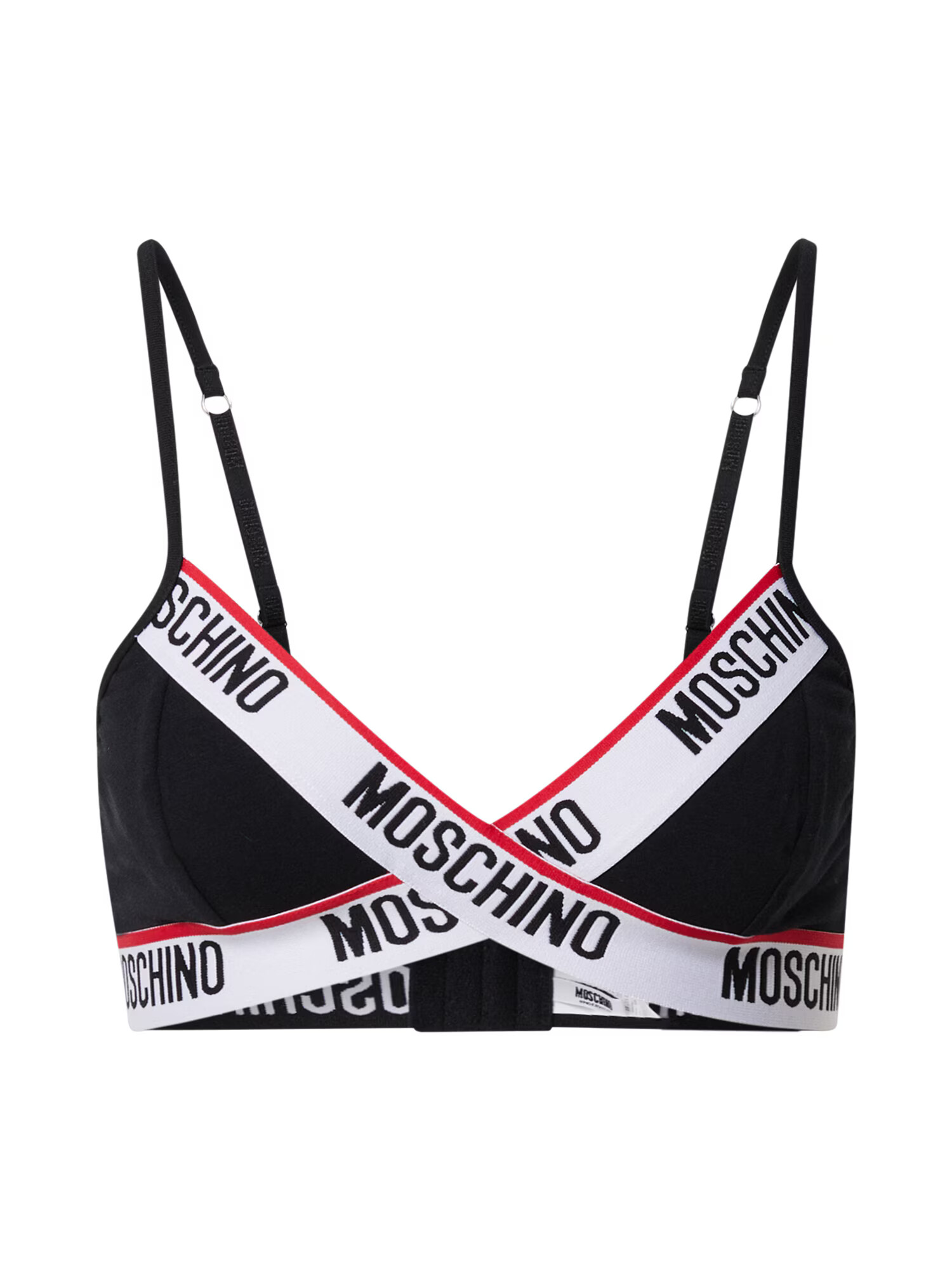 Moschino Underwear Nedrček rdeča / črna / bela - Pepit.si