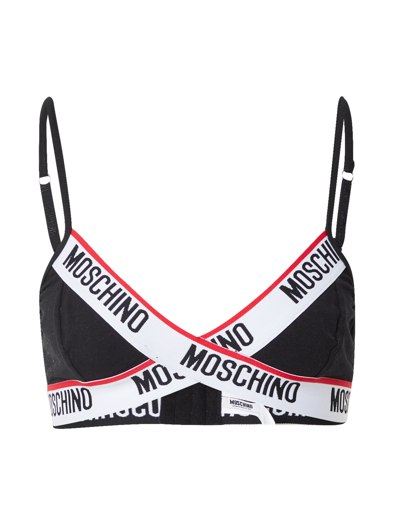 Moschino Underwear Nedrček rdeča / črna / bela - Pepit.si