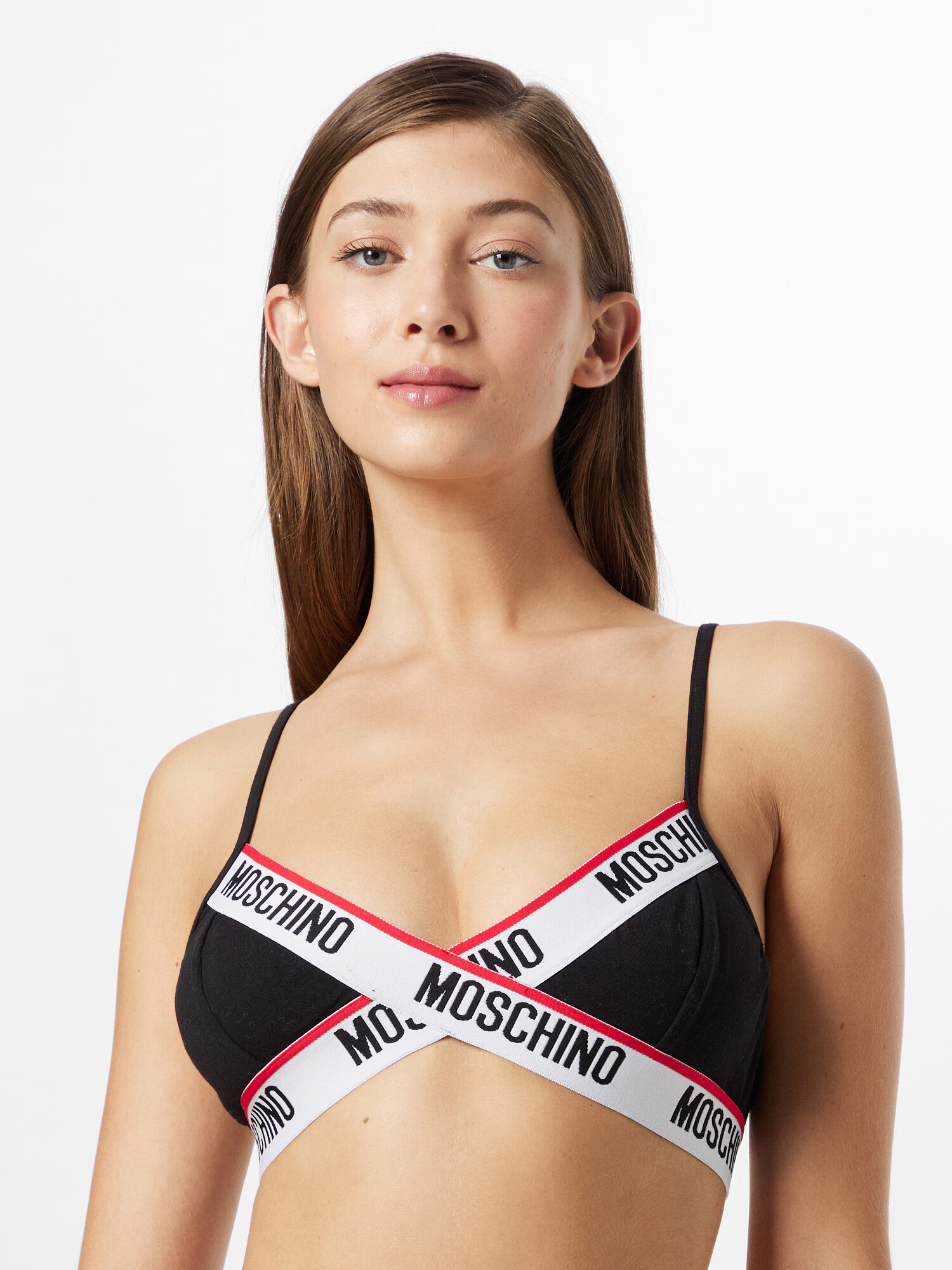 Moschino Underwear Nedrček rdeča / črna / bela - Pepit.si