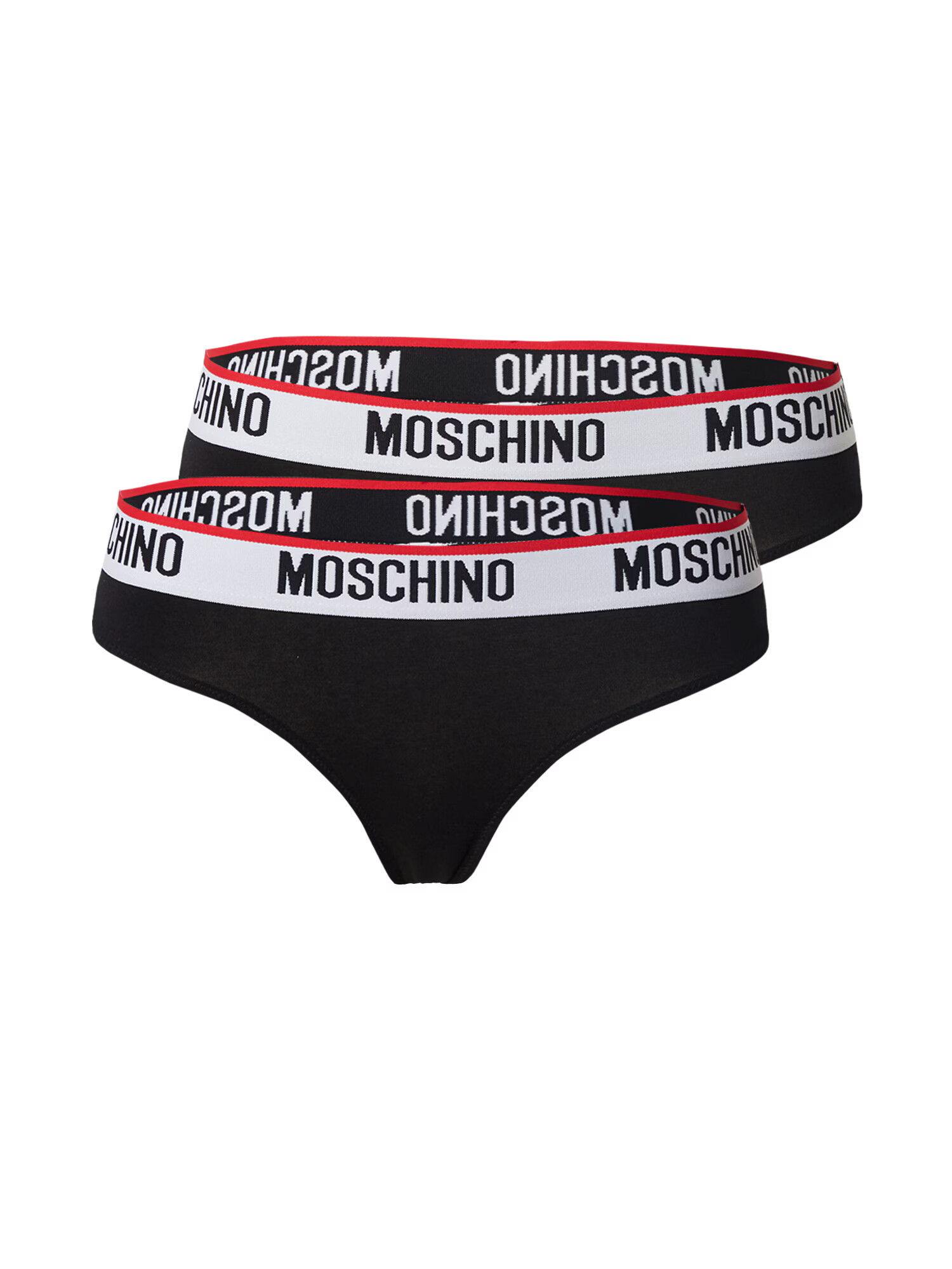 Moschino Underwear Spodnje hlačke rdeča / črna / off-bela - Pepit.si