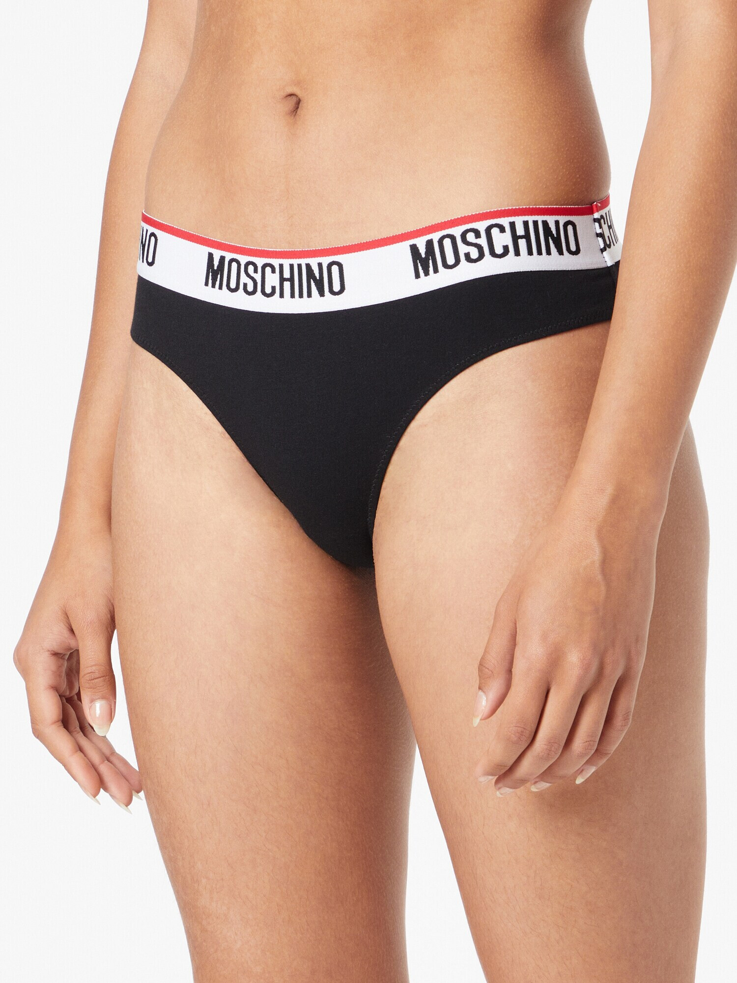 Moschino Underwear Spodnje hlačke rdeča / črna / off-bela - Pepit.si